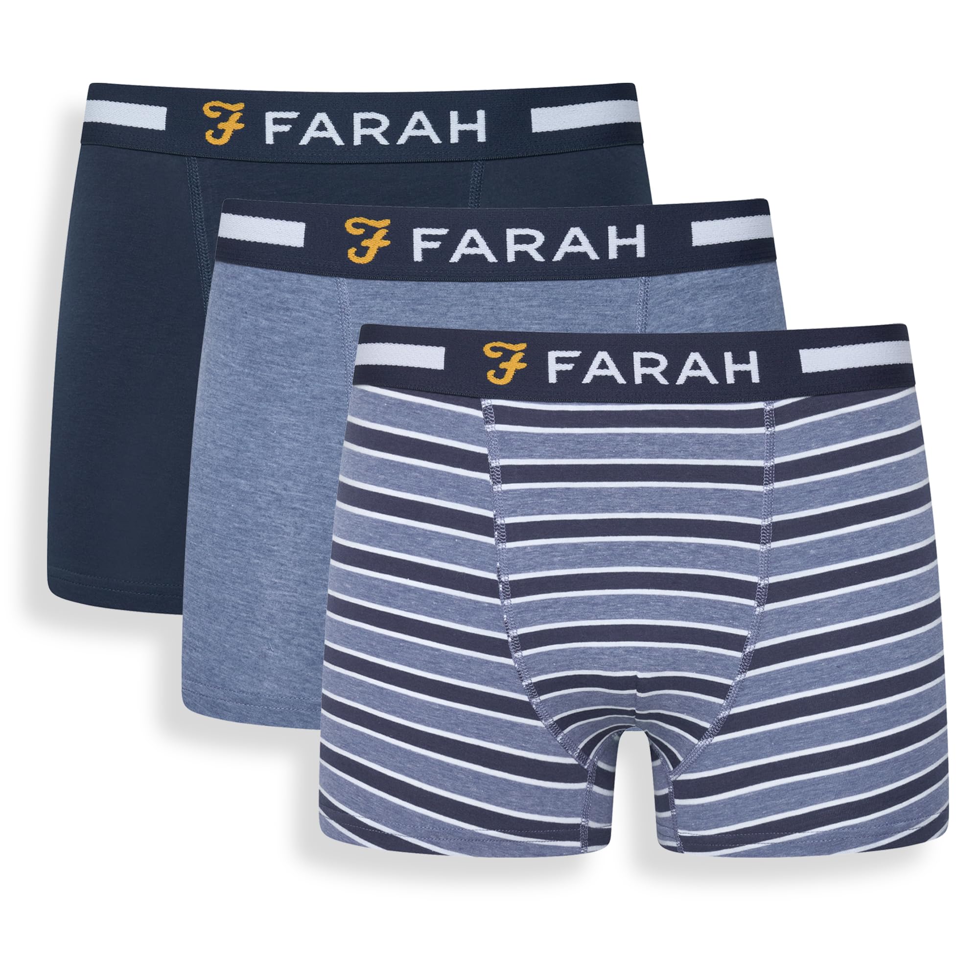 Farah Men's Black 5 Pack Boxers Chorley A - Xl