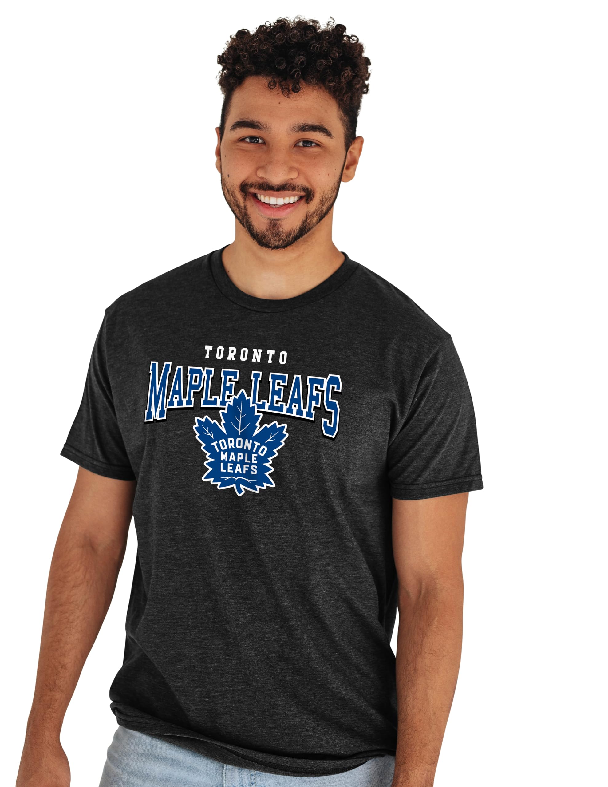 Blue 84 NHL Officially Licensed T-Shirt Heathered Black
