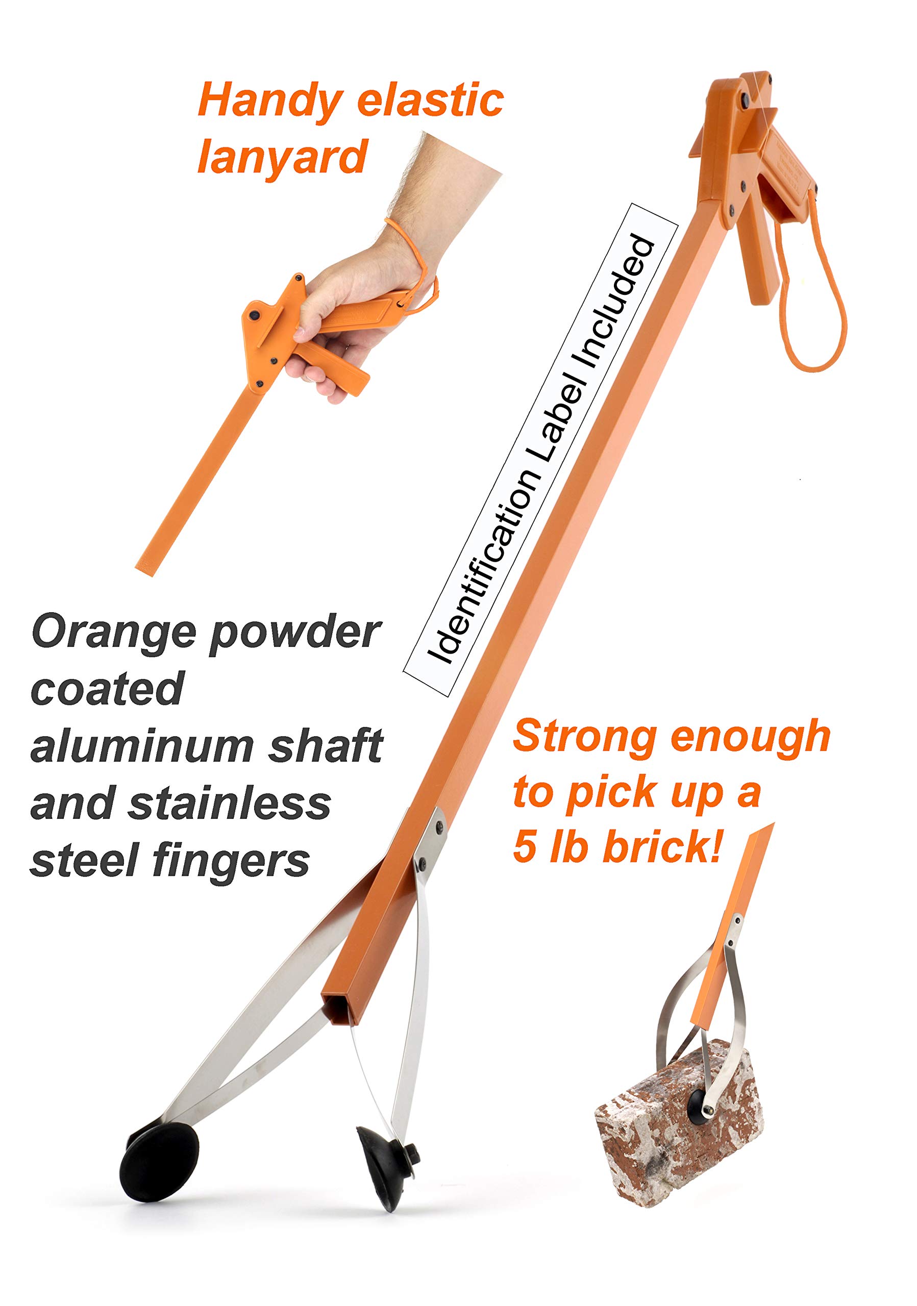arcmate 7702 – 03 U pinzas Pro herramienta para recoger desperdicios, 36 "L, Naranja