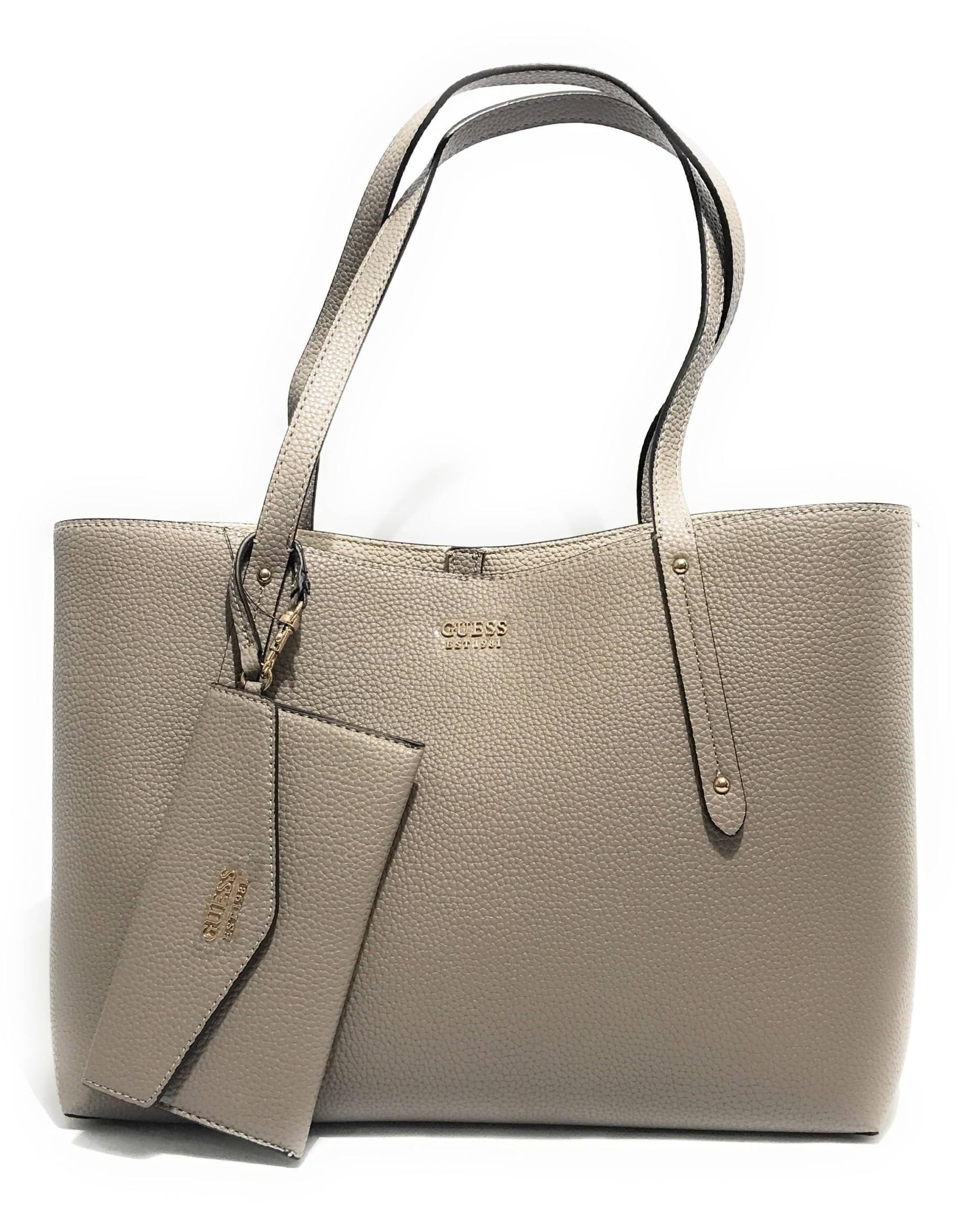 GUESS bolso shopper Brenton Tote Dark Taupe marrón topo