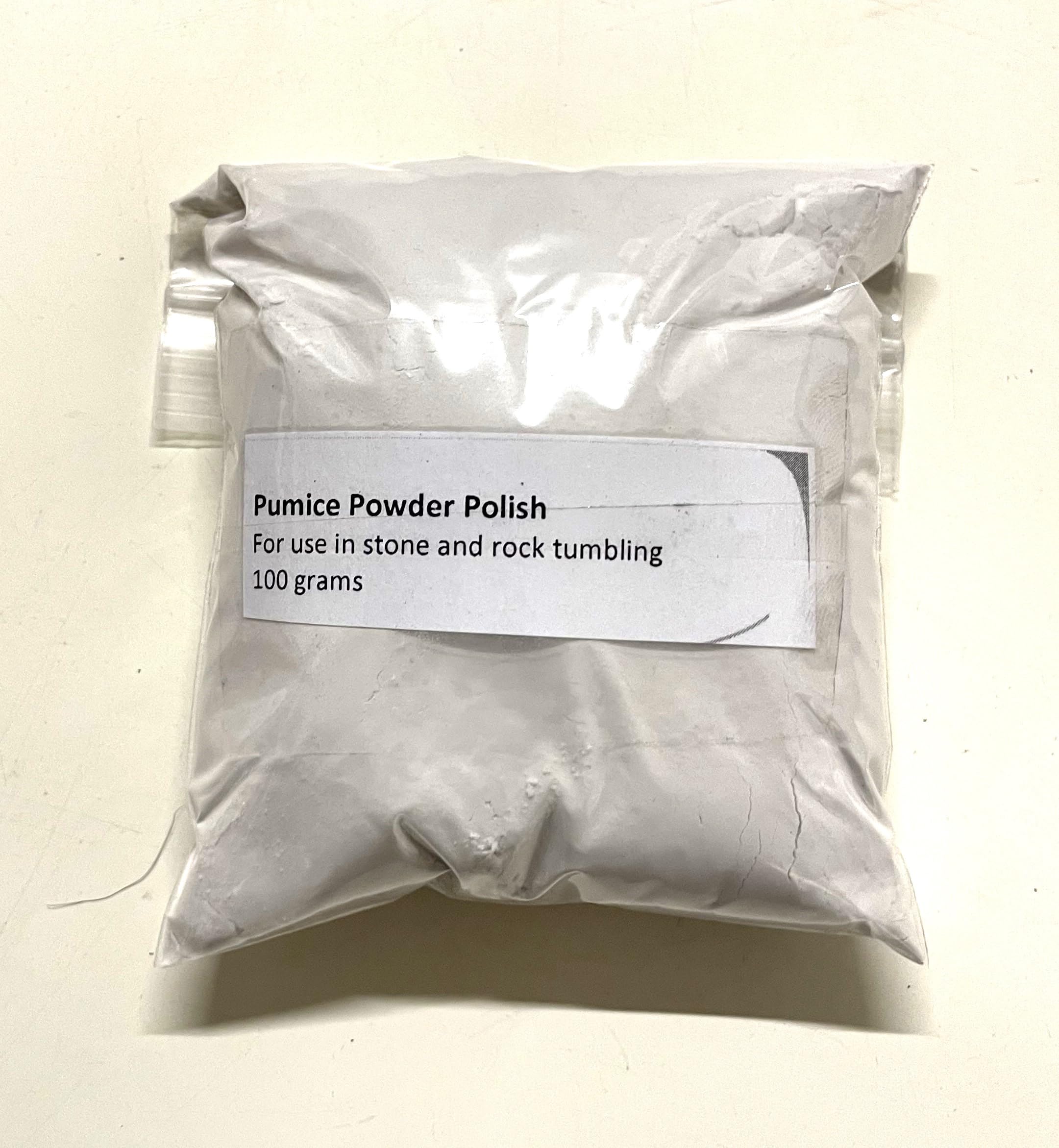 Polish Powder for Tumbling ~ Cerium Oxide ~ Zinc Oxide ~ Pumice Powder ~ Lapidary - UK Seller (Craft & Design UK) (I. Pumice Powder - 100 grams)