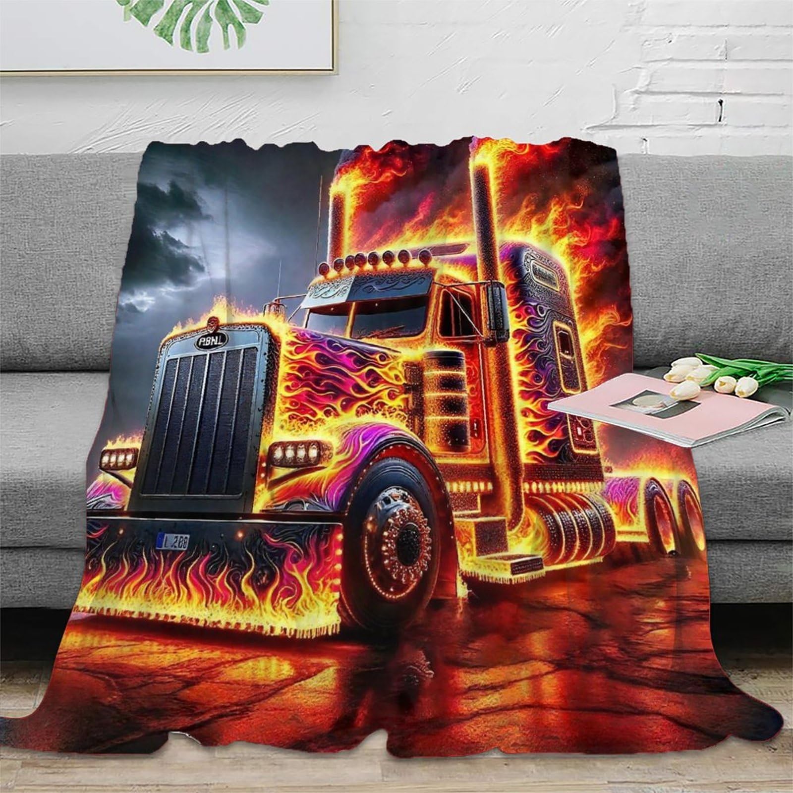 Couverture camion 3D housse de canapé chaude contre le froid