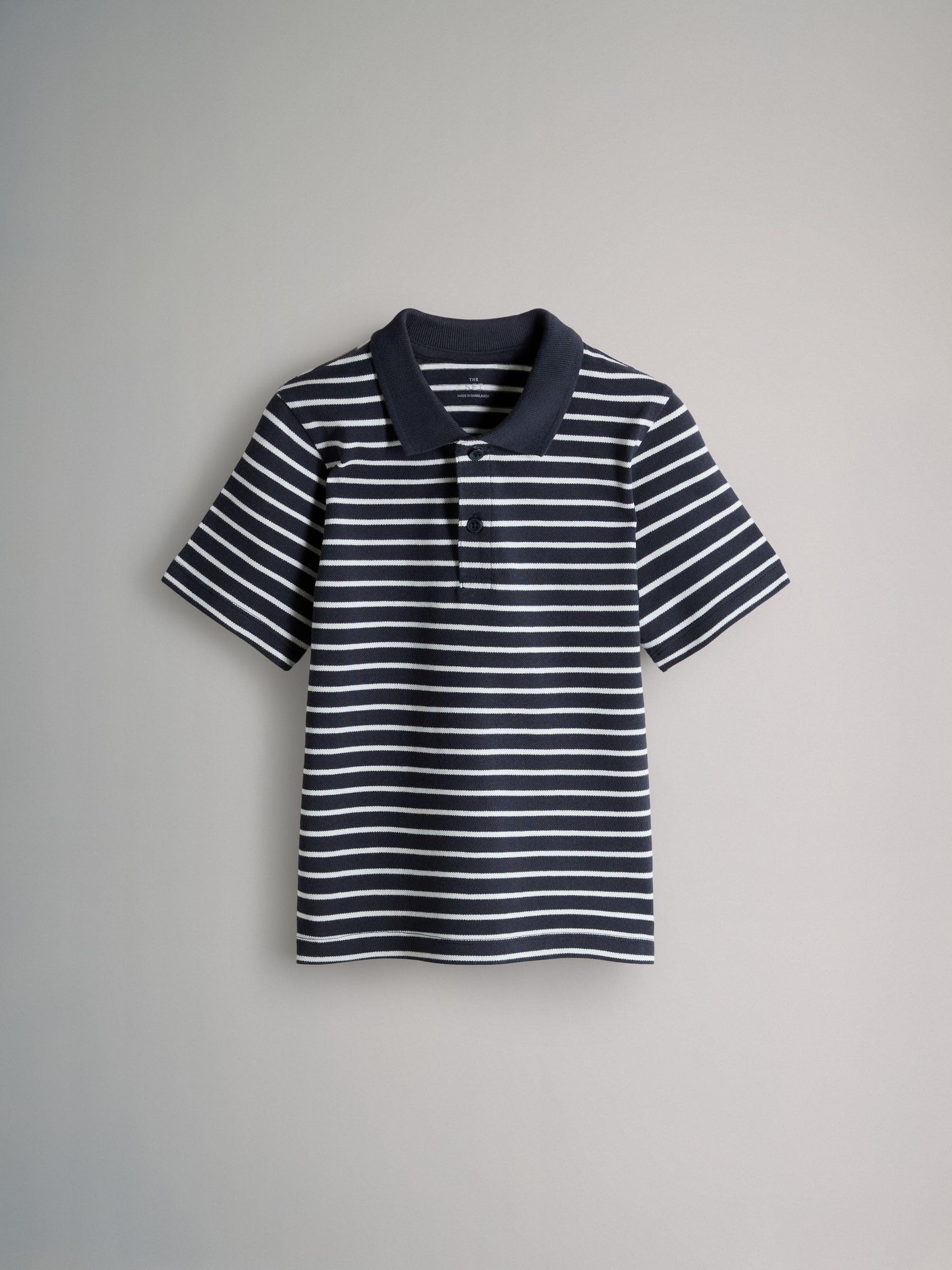 THE SET Jungen Kurzärmelige Poloshirts aus Baumwollpiqué, 4er-Pack