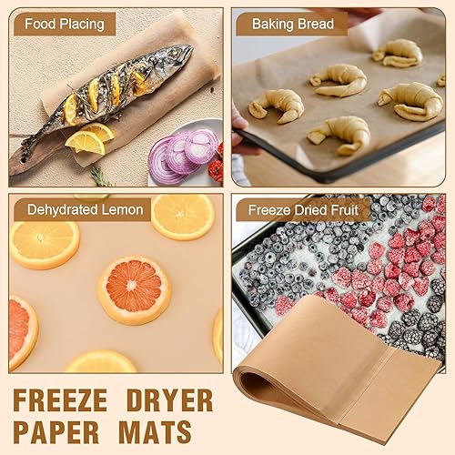 Miniatura 10 de Perkoop Paquete de 200 unidades de papel pergamino para liofilizar, bandejas de papel para bandejas de liofilización, accesorios para bandejas