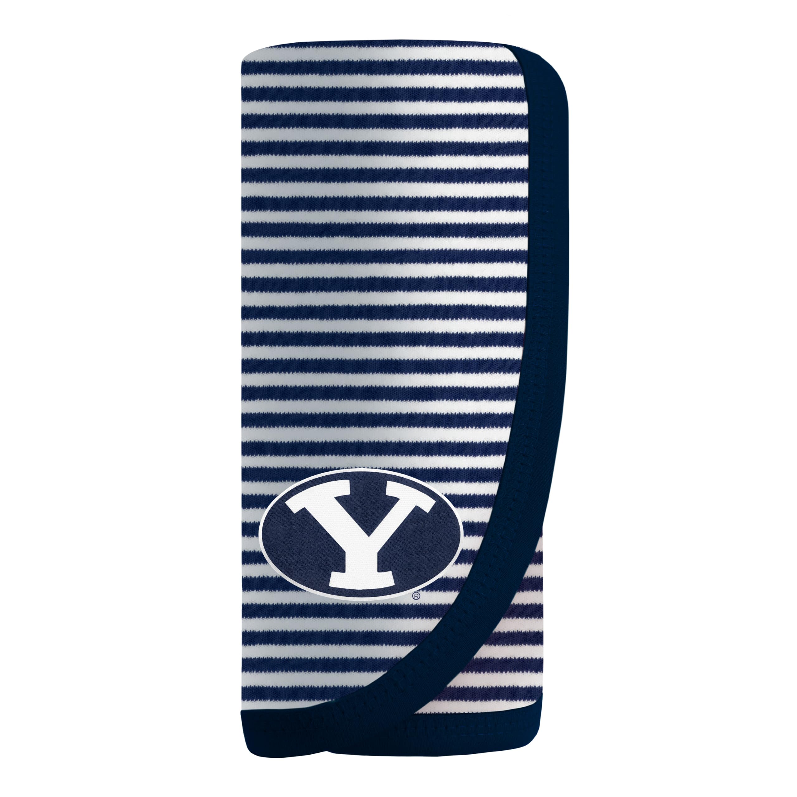 Creative Knitwear College Baby NCAA Infant Striped/Solid Blanket, Unisex, One Size 37.5 X 33.5
