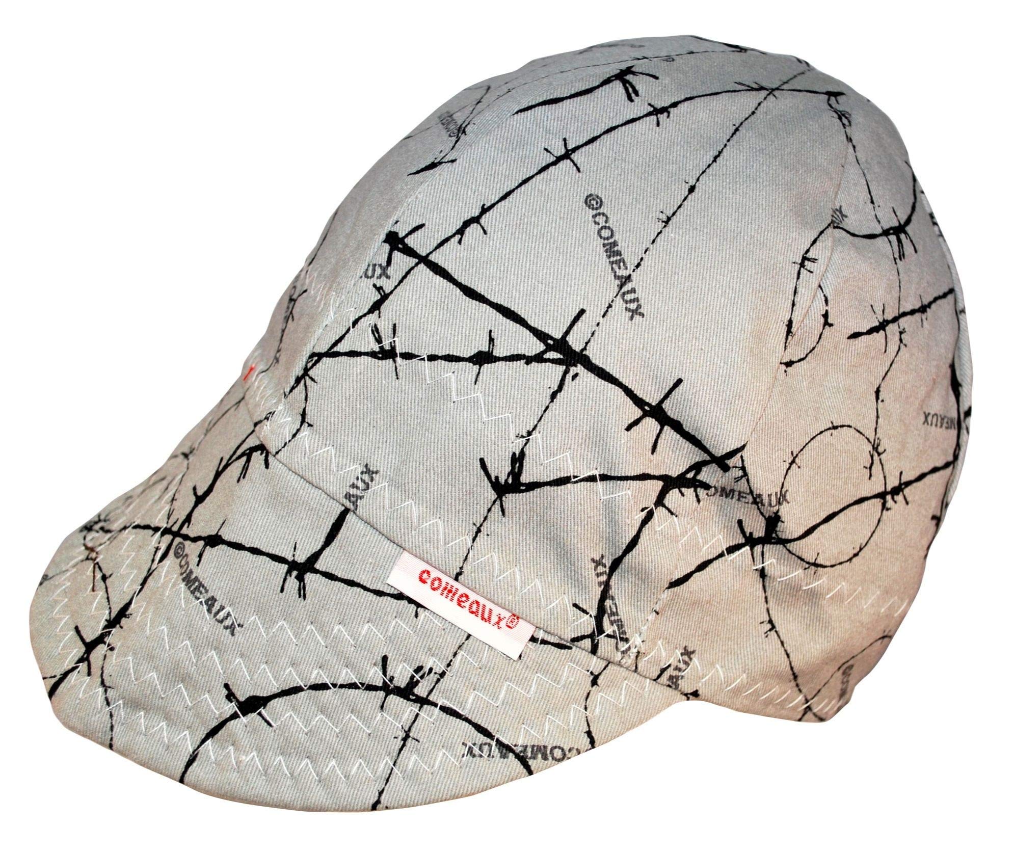 Comeaux CapsComeaux Caps Reversible Welding Cap Grey Barbed Wire Size