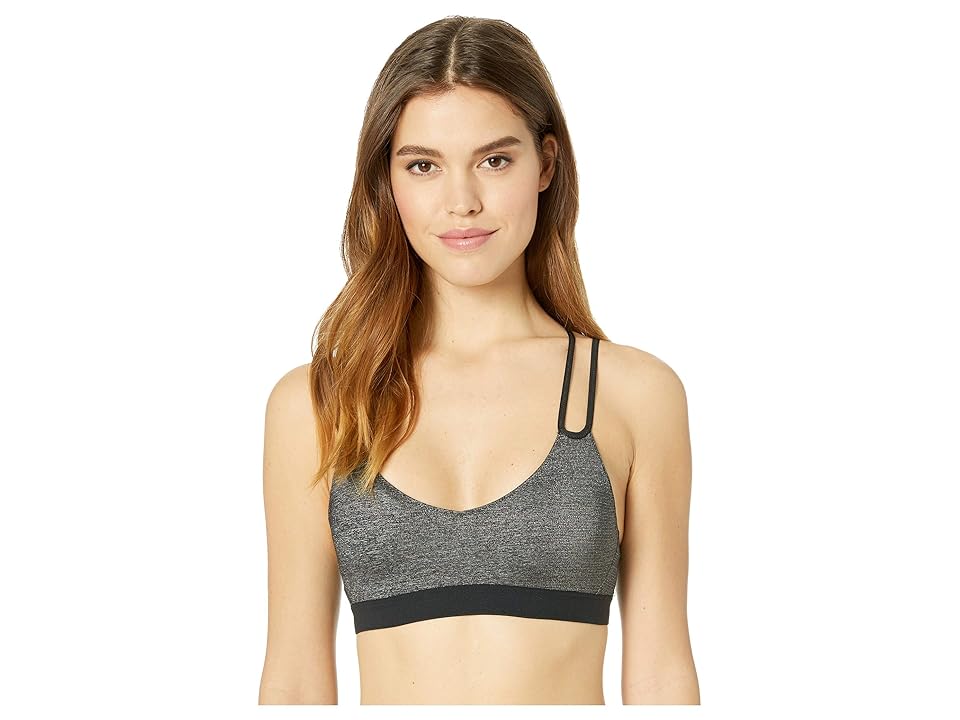 

Nike Indy Sparkle Bra (Black/Metallic Silver) Women's Bra