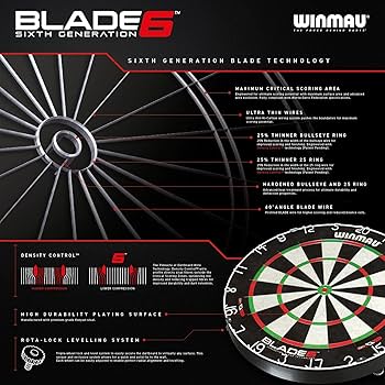 Amazon.co.jp: Winmau Blade 5 and Blade 6 Bristle Dartboards