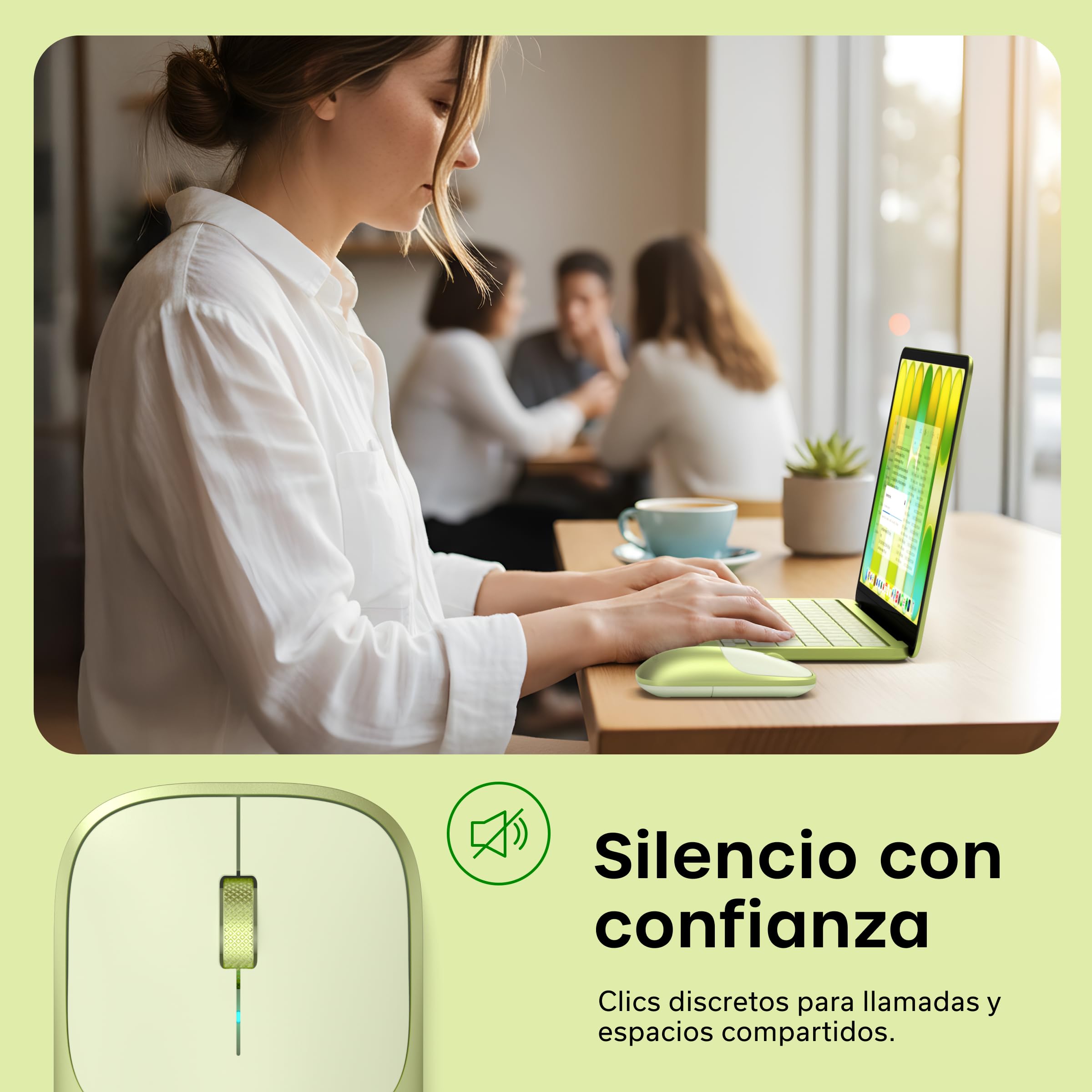 Satechi Bundle Mouse Wireless Slim EX e Hub USB-C Snap 6 in 2 (Giallo Agrume) Bundle