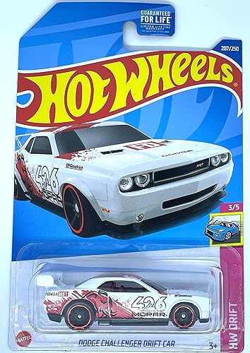 Hot Wheels 2022 - Dodge Challenger Drift Car - HW Drift 3/5 [Blanco] 207/250