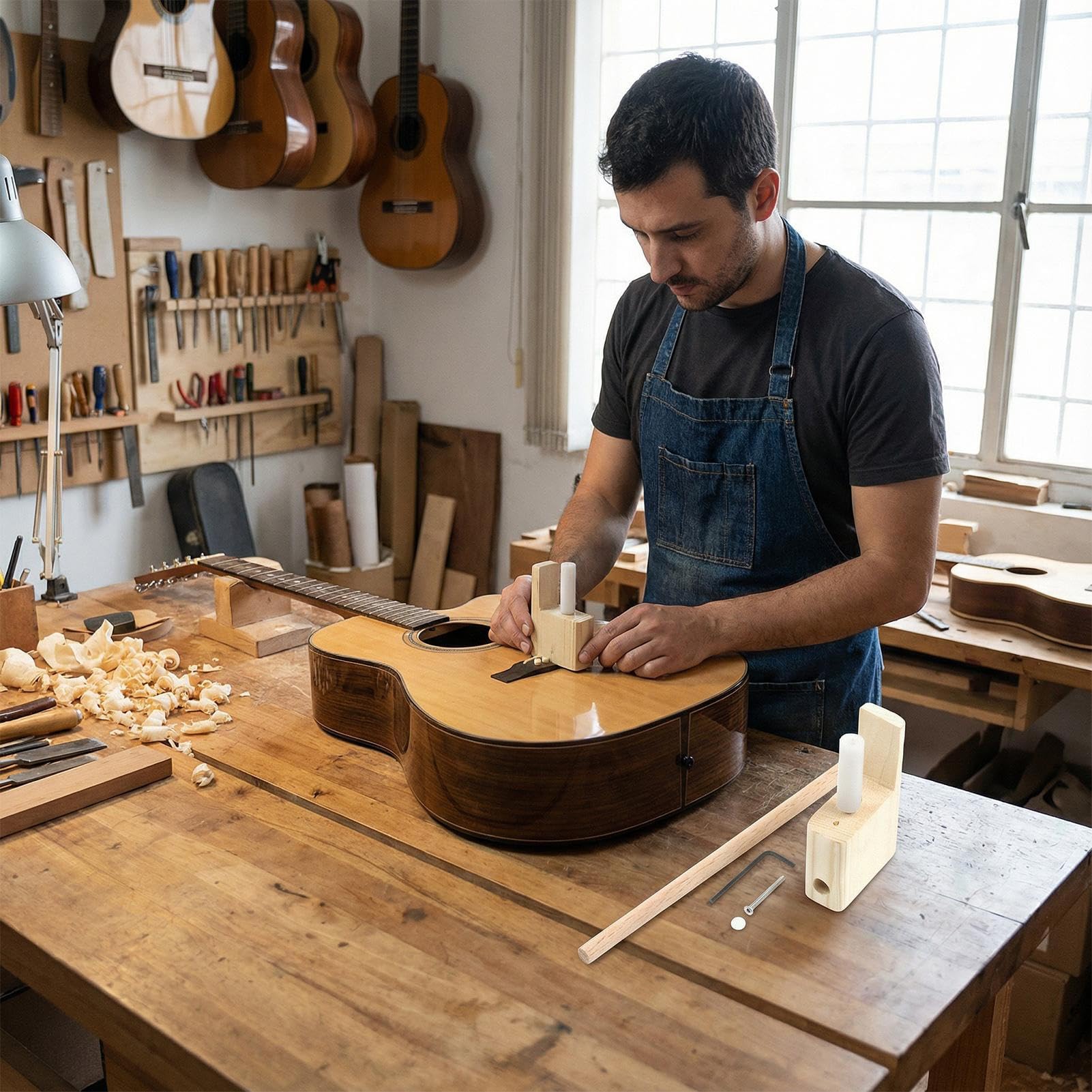 Kit Per La Manutenzione Della Chitarra Accordatore Per Regolazione | Strumento Per L'Accordatura Di Strumenti A Corda Per Ukulele, Chitarra Basso, Studio, Casa E Palco