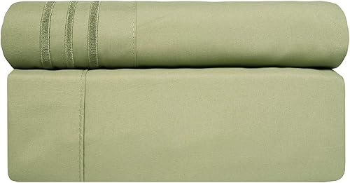 Miniatura 26 de Juego de sábanas de 1800 hilos, sábanas de microfibra cepillada suave de calidad egipcia, juego de ropa de cama de lujo con sábana encimera, sábana