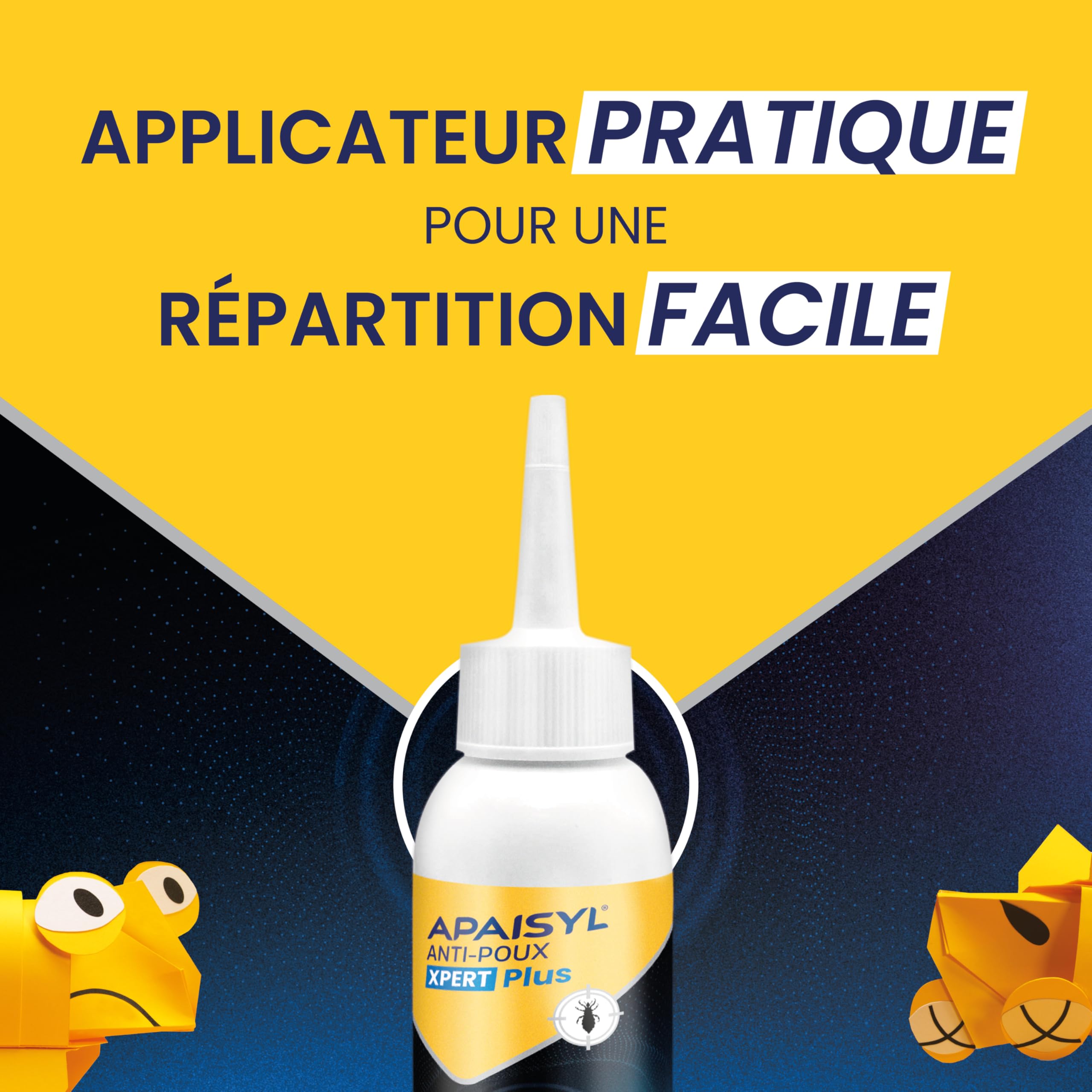 APAISYL Anti-Poux Xpert Plus - Lotion Anti-Poux et Lentes 100% Efficace en 5 min - Protection 72H contre Réinfestations - Dès 1 an - Peigne Inclus - 200 ml