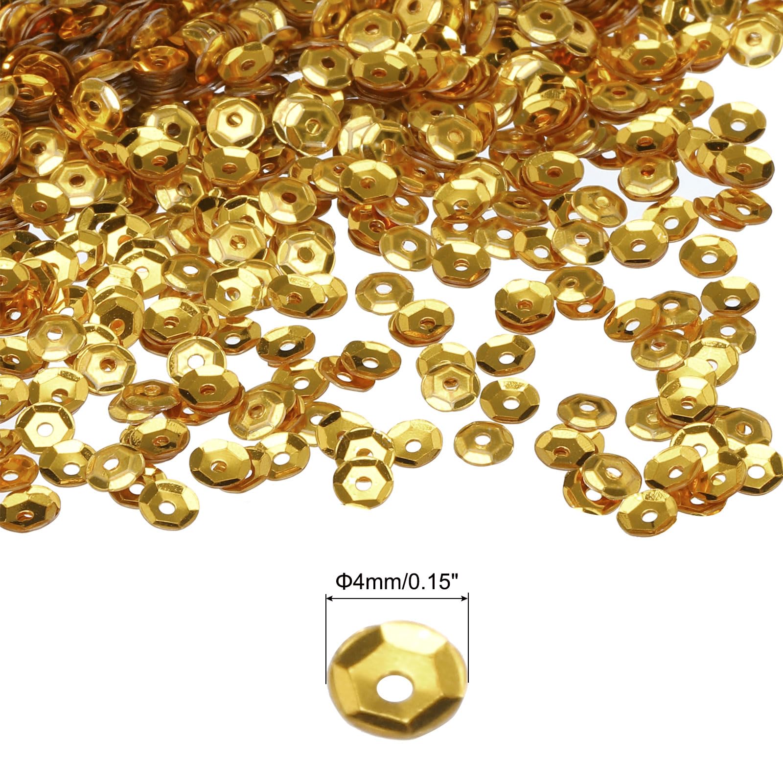 QUARKZMAN Paillettes En Vrac 4mm Paillettes Argentées Avec