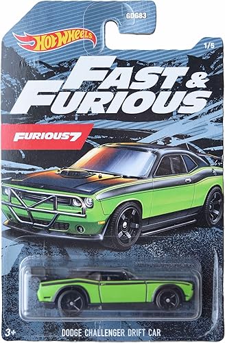 Hot Wheels Dodge Challenger Drift Car - Rápido y Furioso