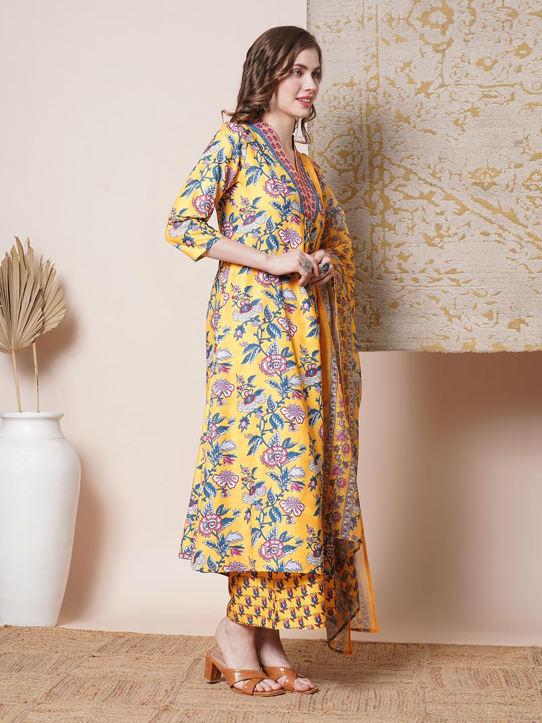 ANNI DESIGNER Kurta avec pantalon pour femme