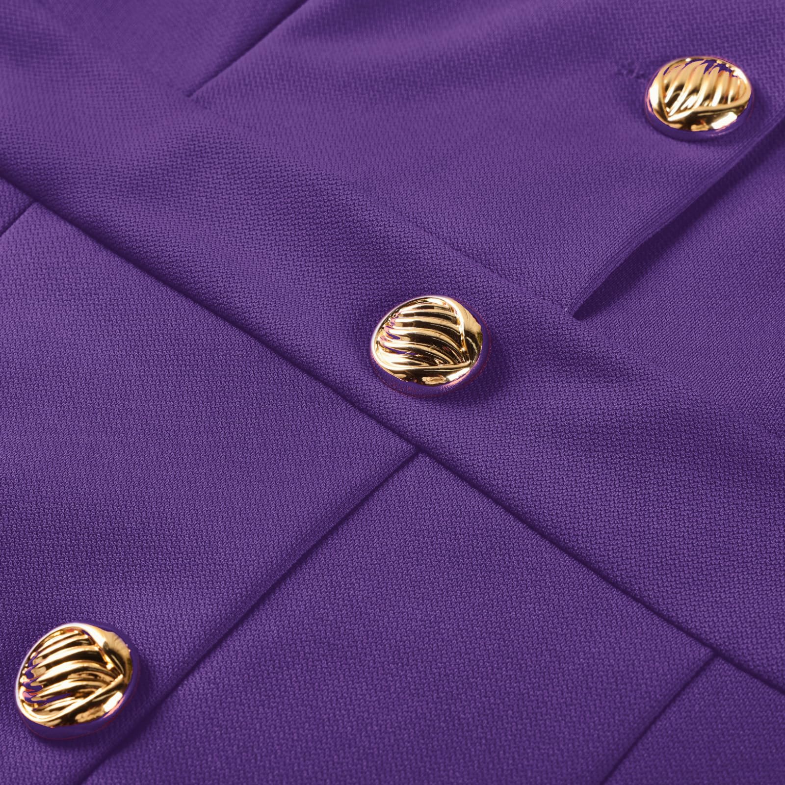 GRACE KARIN Abito elegante da donna, da lavoro, attillato, con bottoni sul davanti