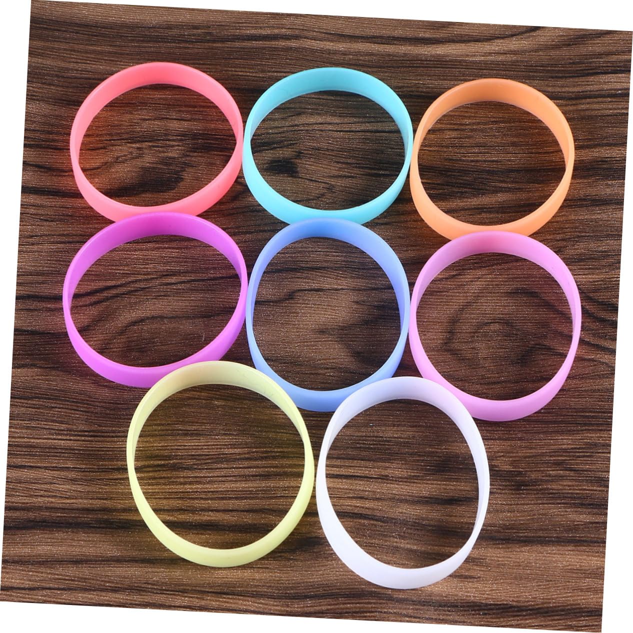 Ciieeo 48pezzi Braccialetti Luminosi Silicone Da Colorati Per Sport Feste e Scuole Accessori Comfort e Resistenza Per Adulti