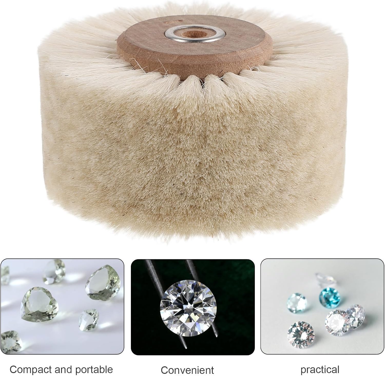 Wood Core Buffing Wheel Brush for Jewelry Making Polishing