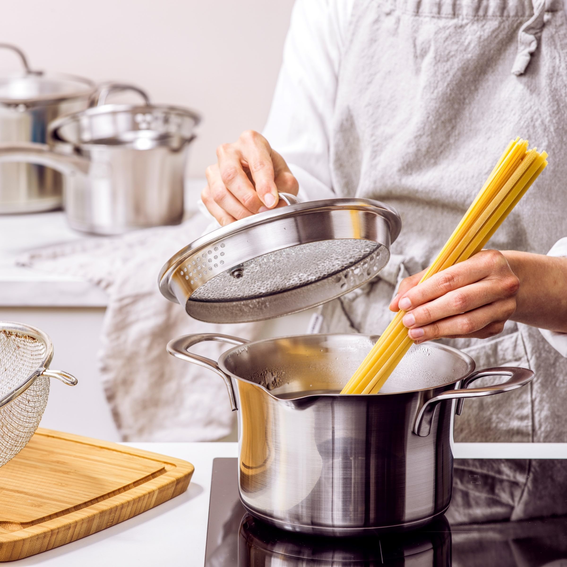 BK Cookware, Wave Zestaw Garnków - 4 Sztuki