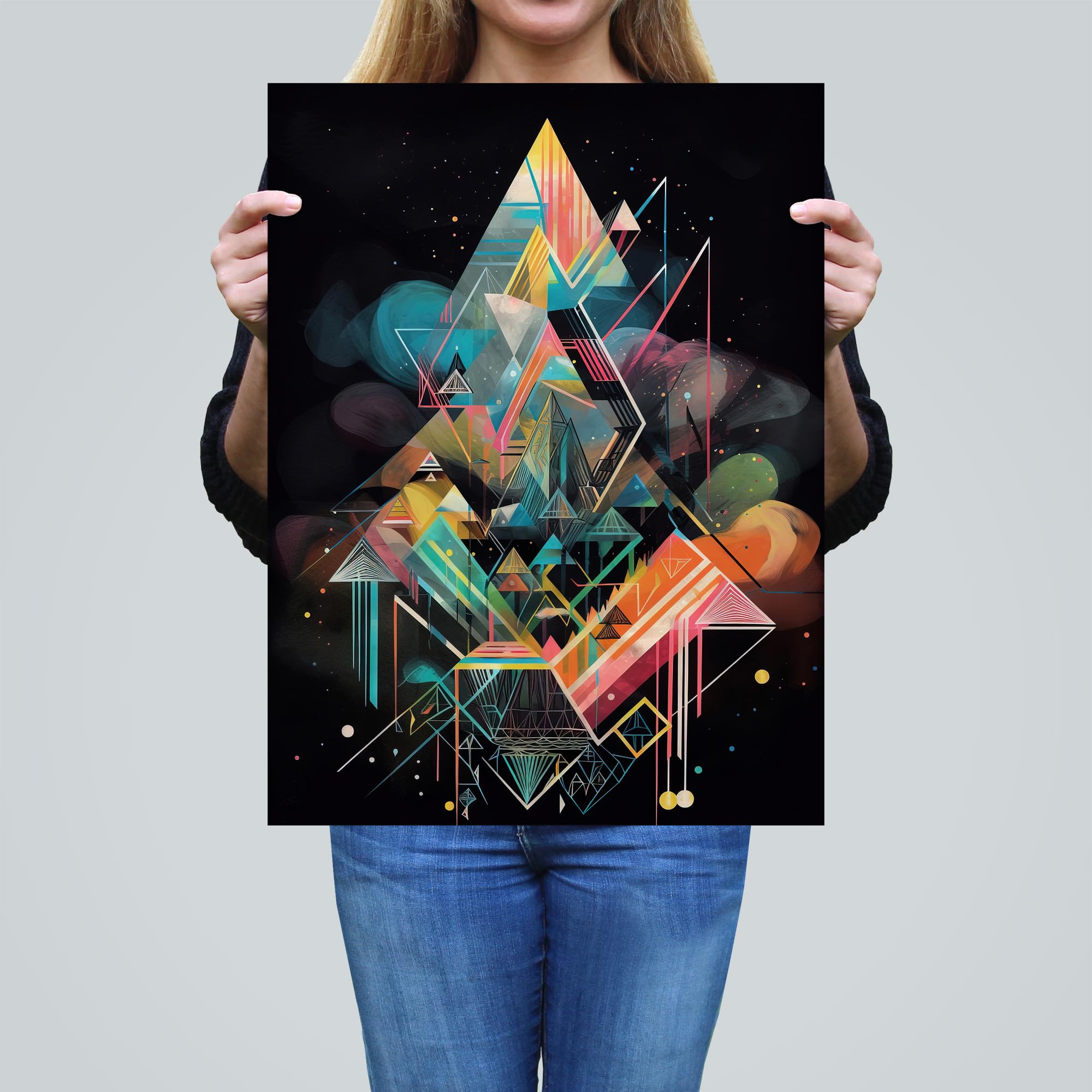 Wee Blue Coo Shape of my Soul Fractal Enlightenment Abstract Geometric Conceptual Artwork Large Wall Art Poster Print Thick Paper 18X24 Inch - Image 4