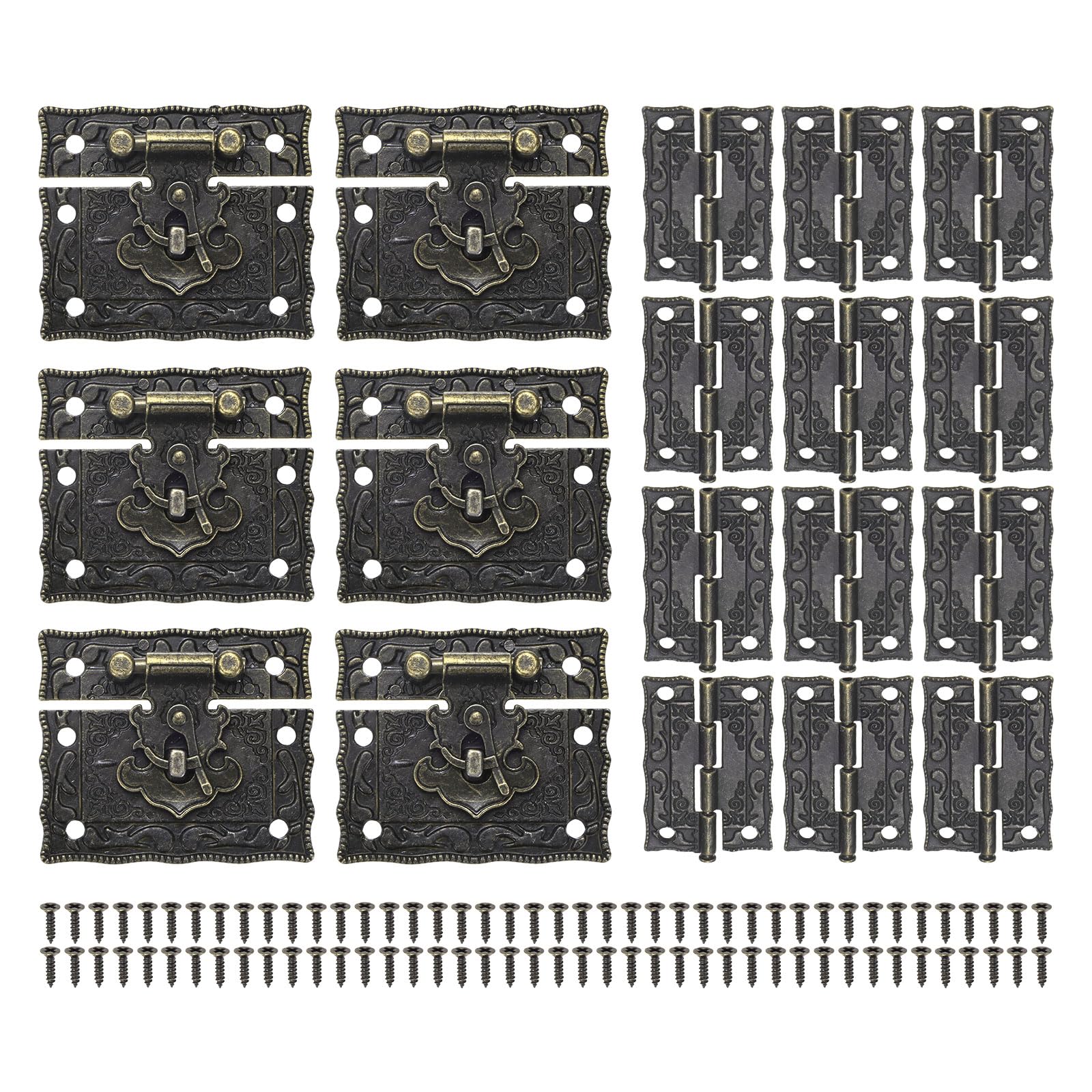 Mini charnières de boîte à bijoux pliables en alliage de 51mm pour restaurer vos meubles anciens