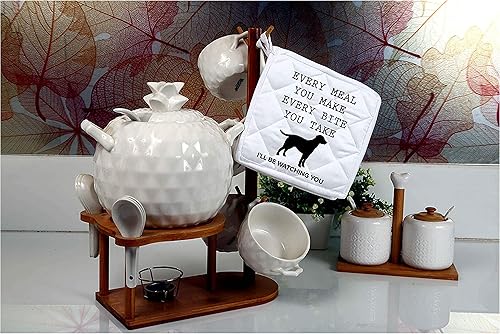 Miniatura 5 de Funny Baking Pot Holders Every meal you make every bite you take I'll be watching you dog pet Heat Resistant Oven Mitts Kitchen Hot Pads Baking