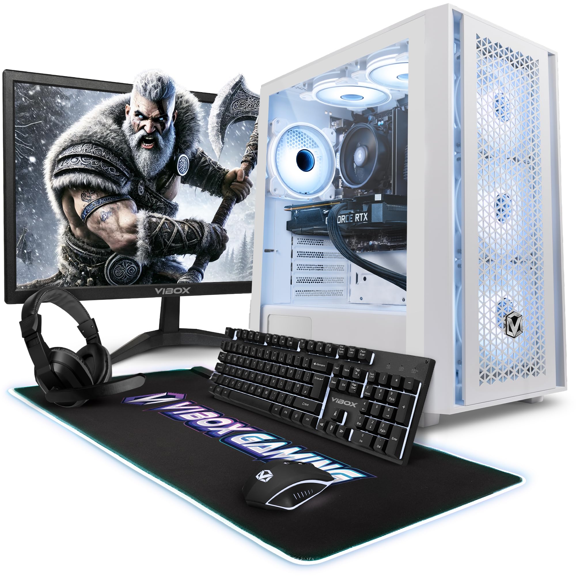 Vibox V-575 PC Gaming Completo • AMD Ryzen 5 5500 6 Cores • Nvidia RTX 5050 8GB • 16GB RAM • 500GB SSD • Windows 11 • 23" Monitor • WiFi 6 + Bluetooth 5.4
