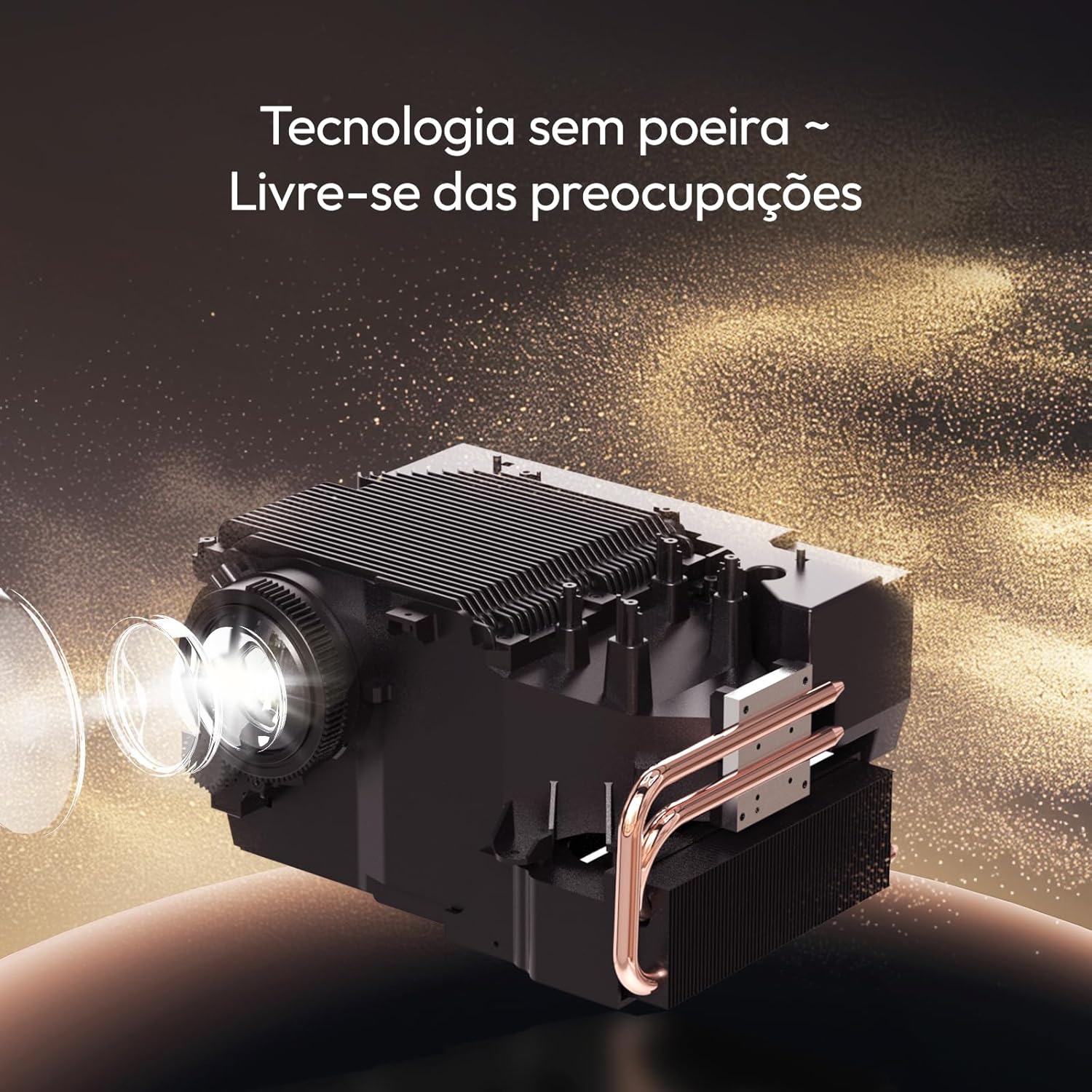 Diagram of the projector's sealed optical engine