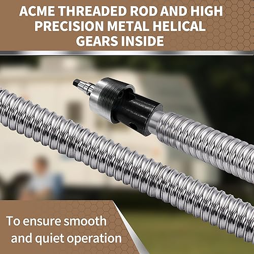 Miniatura 6 de Pafessa Gato de remolque utilitario de marco A de 2000 libras, elevador de 15 pulgadas, gato de lengua Slidewind Jack de alta resistencia, pata de