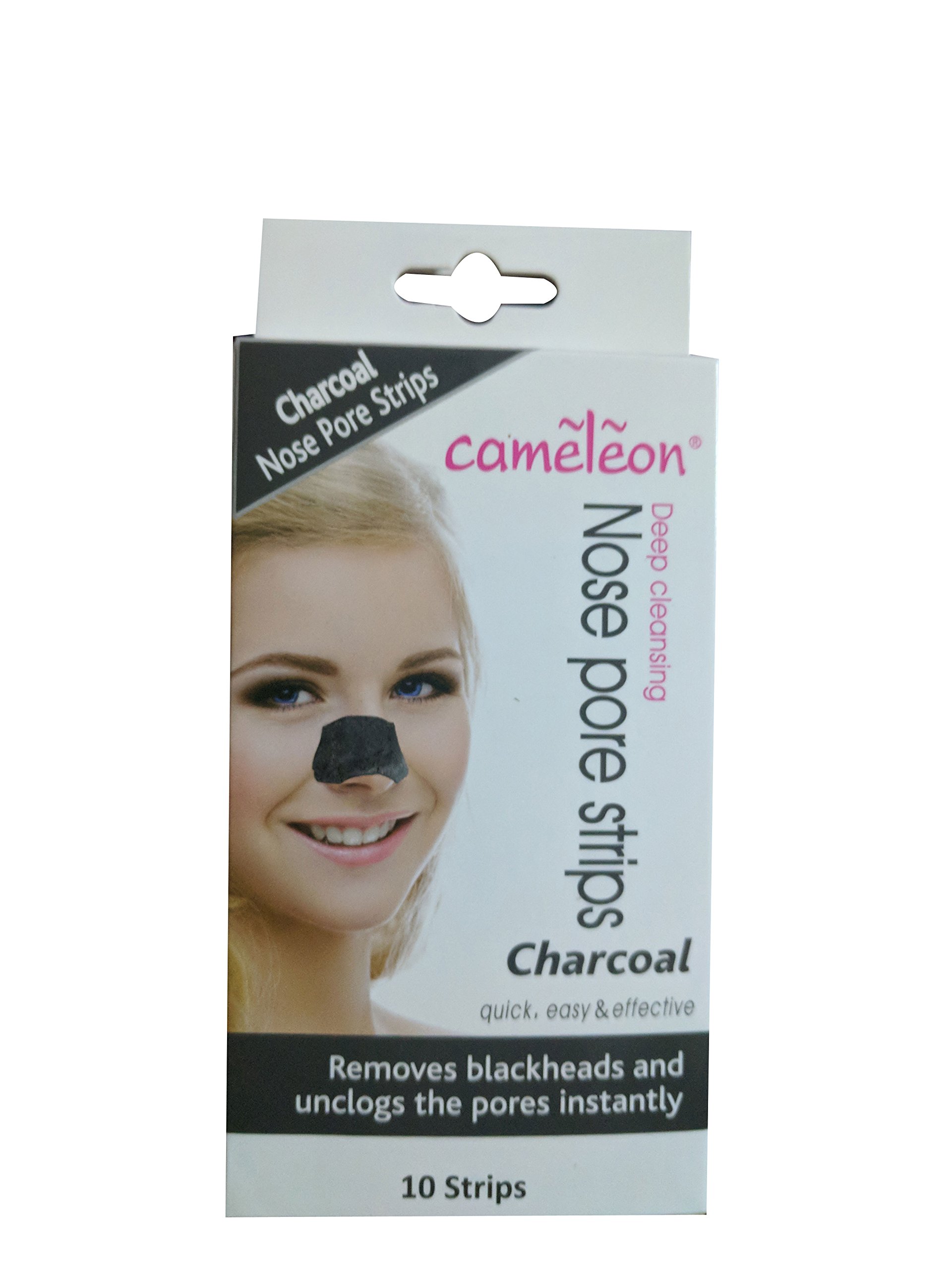 Cameleon Charcoal Nose Pore Blackhead Removel Strips (10 Strips in Pack of 1)-image-49