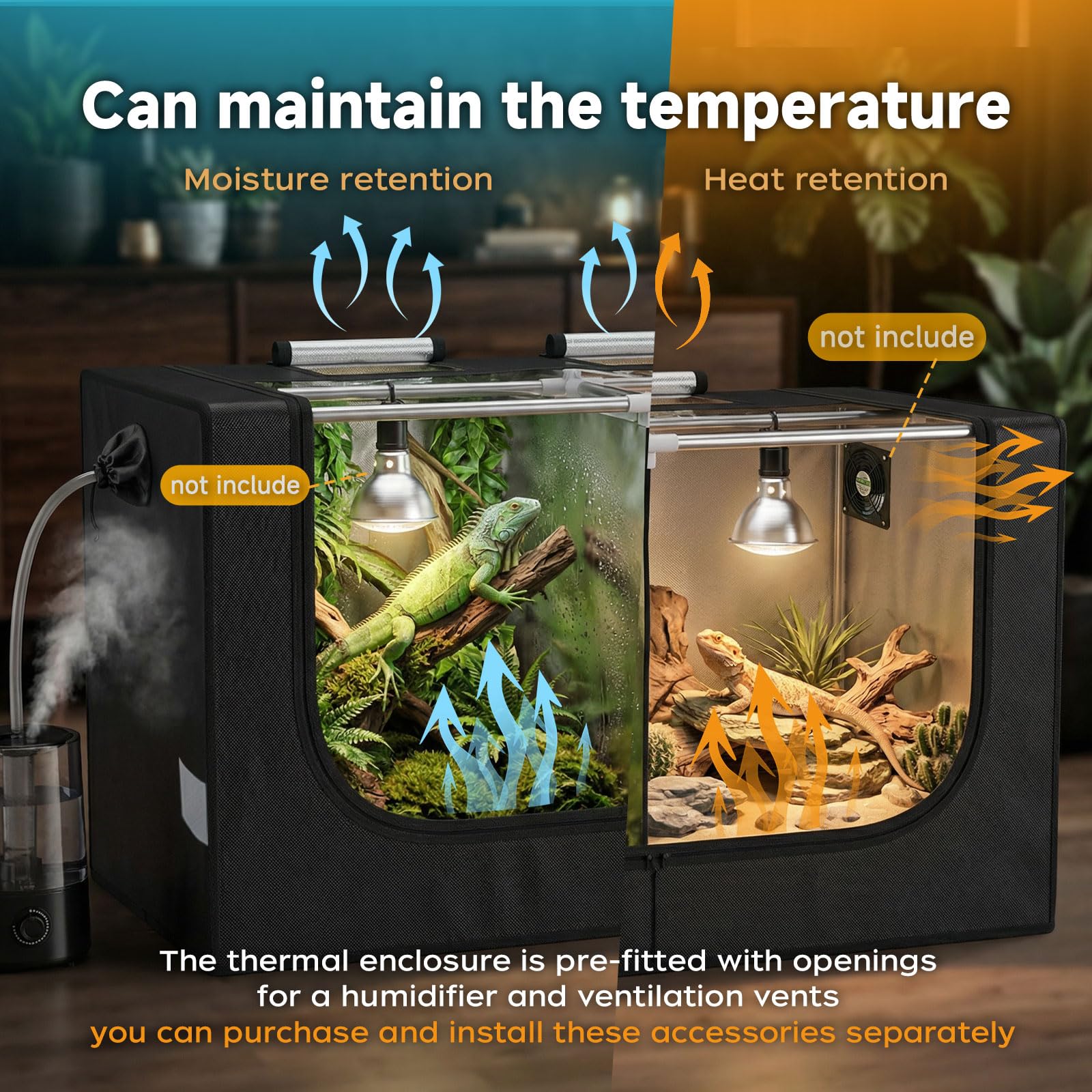 Amazon.com : ZOYOYES Large Reptile Enclosure Tent, 4x2x2 ft (48 x
