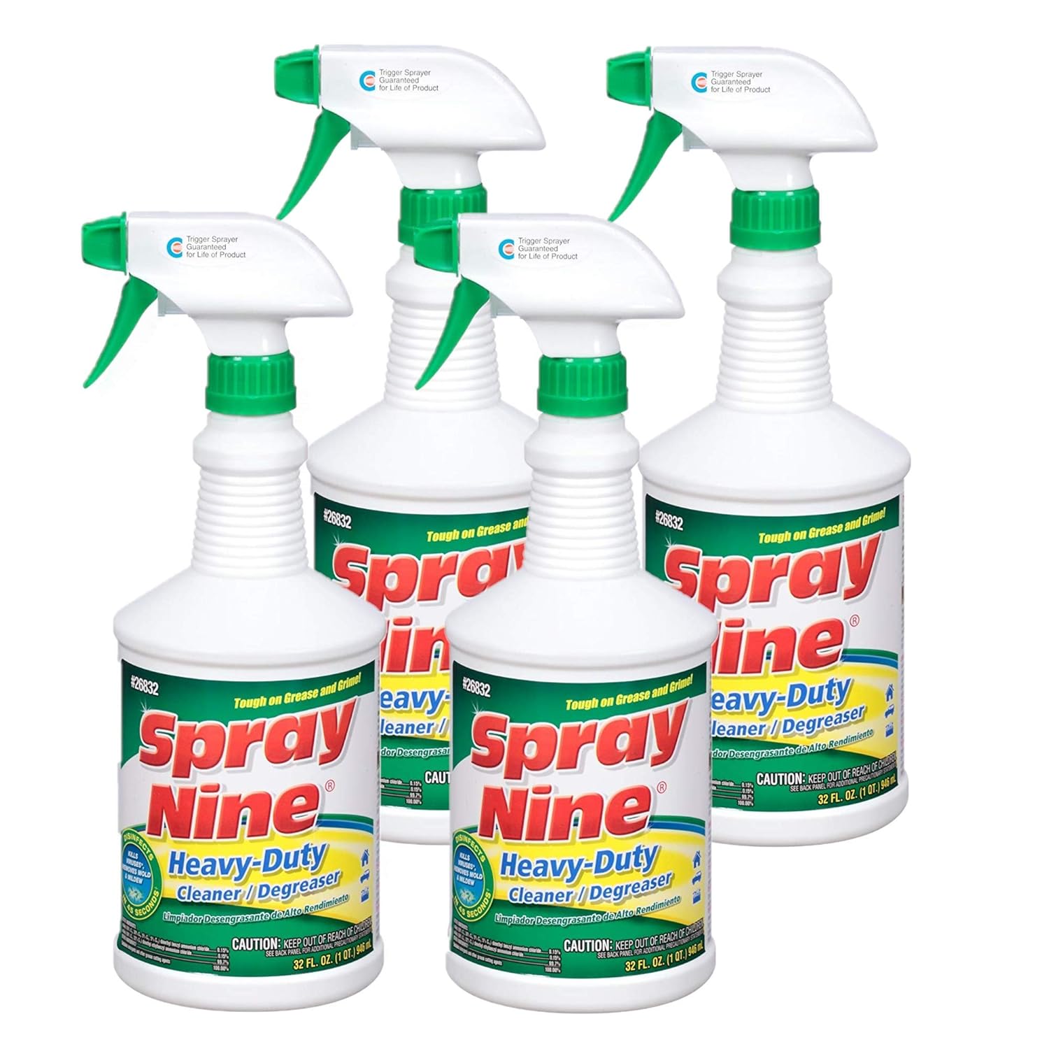 Spray Nine 26832 Heavy Duty Cleaner Degreaser and Disinfectant 32 oz 4