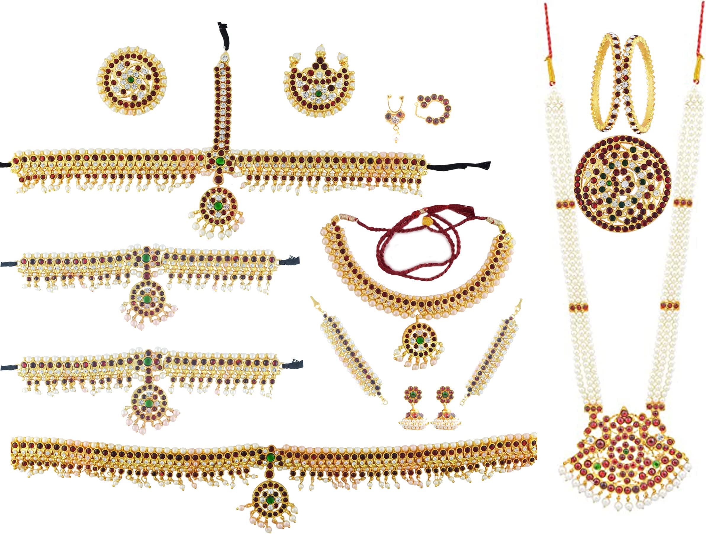 Bharatanatyam Jewellery Set For Dance For Women (B0BSV2VJ3F) Amazon Price History, Amazon Price Tracker