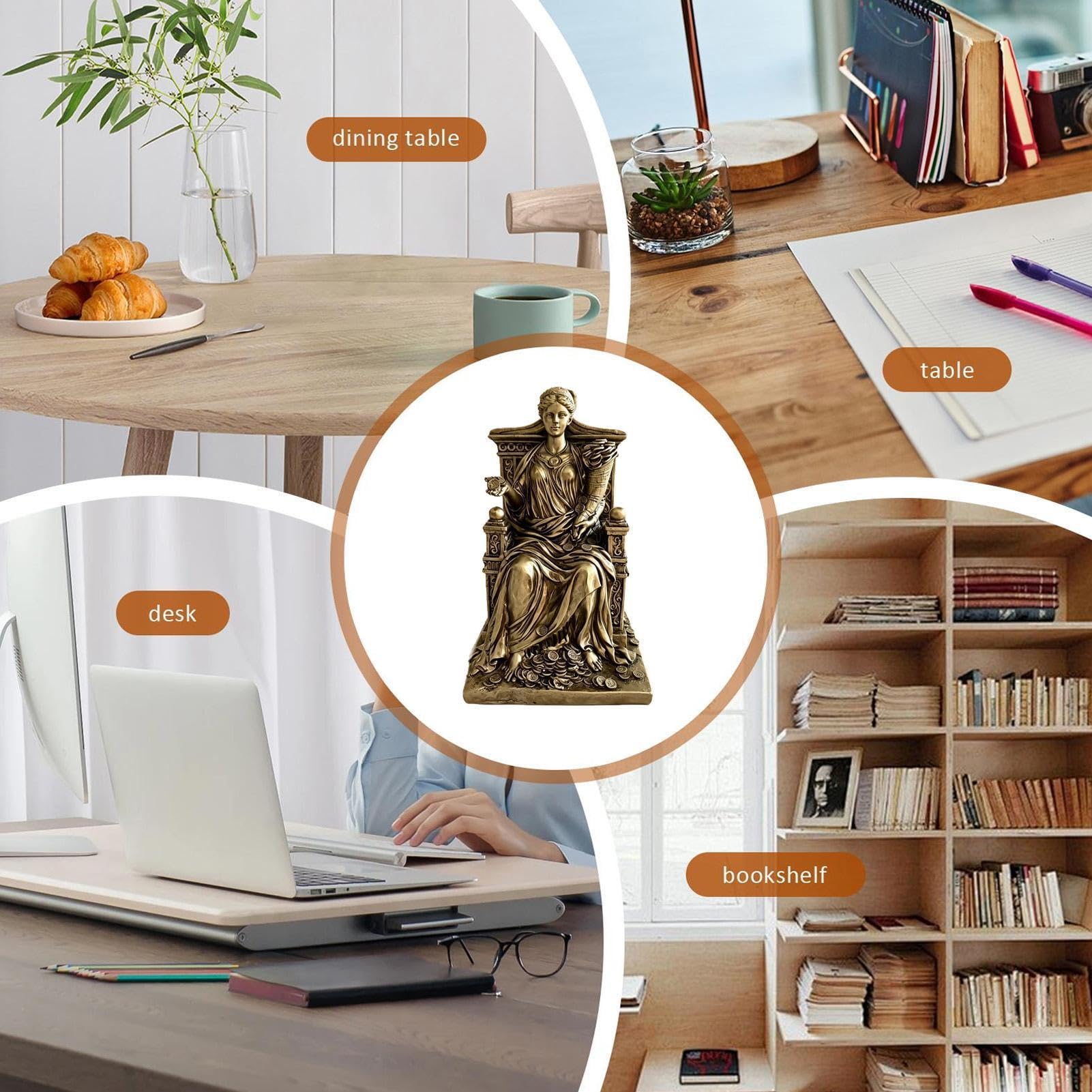 Figura de resina para decoración del hogar, de la riqueza