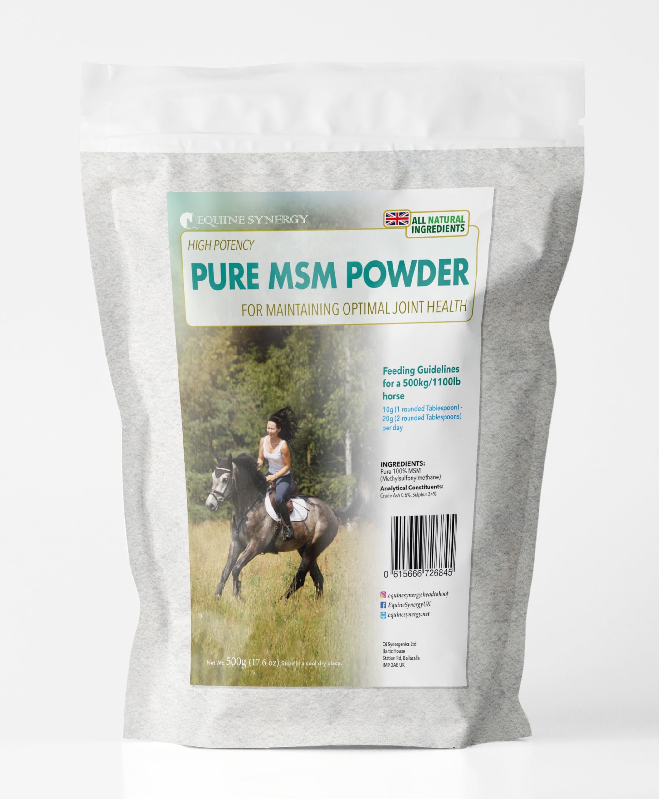 MSM for Horses and Ponies - 100% Pure MSM Powder for Maintaining Optimal Joint Health
