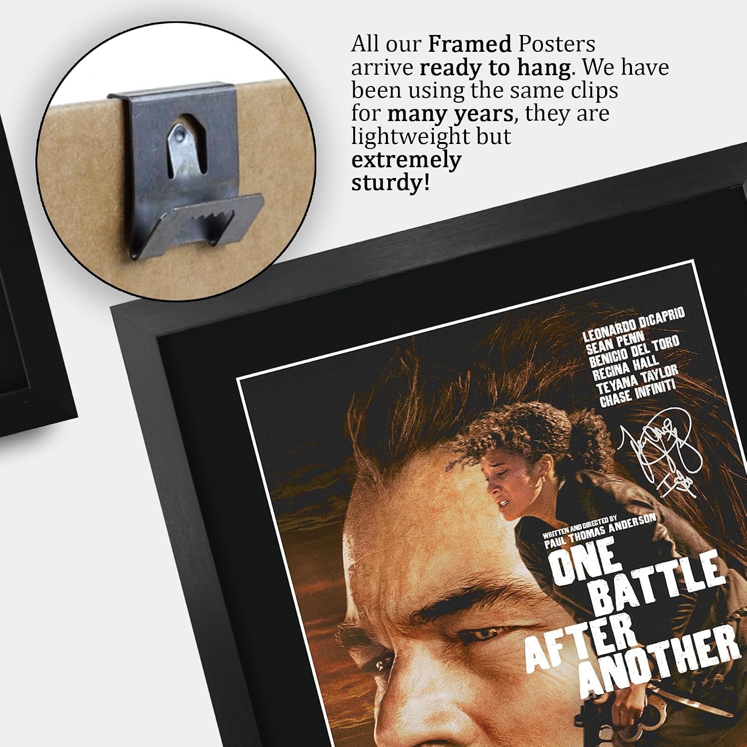 HWC Trading One Battle After Another Gifts Printed Poster Signed Autograph Picture for Movie Memorabilia Fans - 16" x 12" Framed image 5