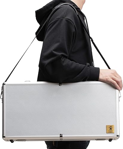 Miniatura 5 de Yellow Mountain Imports Estuche de aluminio American Mahjong con correa para el hombro presidencial solo funda