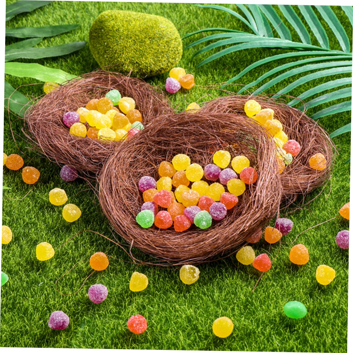 BESPORTBLE 5 Set di Oggetti Decorativi Pasquali Piccolo Nido per Uccelli per La Fotografia per Uccelli 12 Pezzi * 5