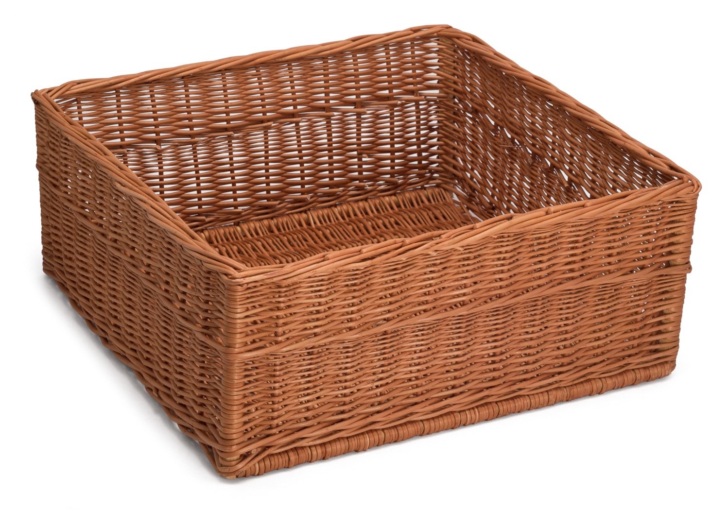 Prestige Wicker Natural Extra Large Display/Storage Basket 60Cm X 60Cm H25cm, Willow, 60 X 60 X 25 Cm/X