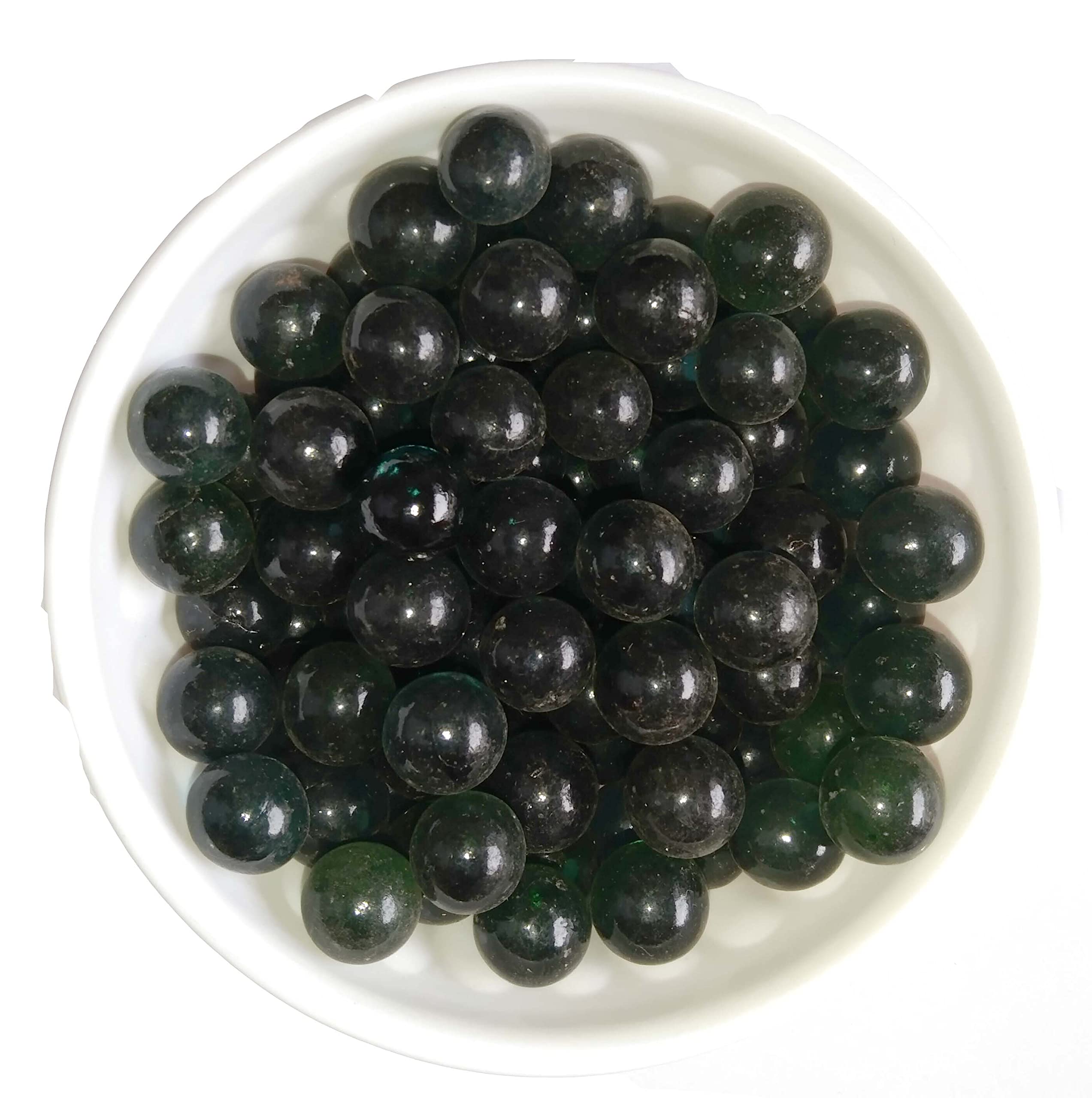 Navya Agrialllied Glass Marble Pebbles for vase fillers, Glass Games, Stones, Round Ball for Aquarium Fish Tank, Home Decoration-100 Pieces Color - Shaded Dark Green (B09DZ5XP4Q) Amazon Price History, Amazon Price Tracker