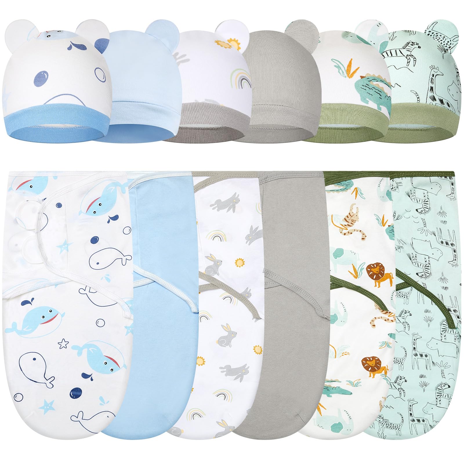 Ramede 6-Pack Swaddle Blankets