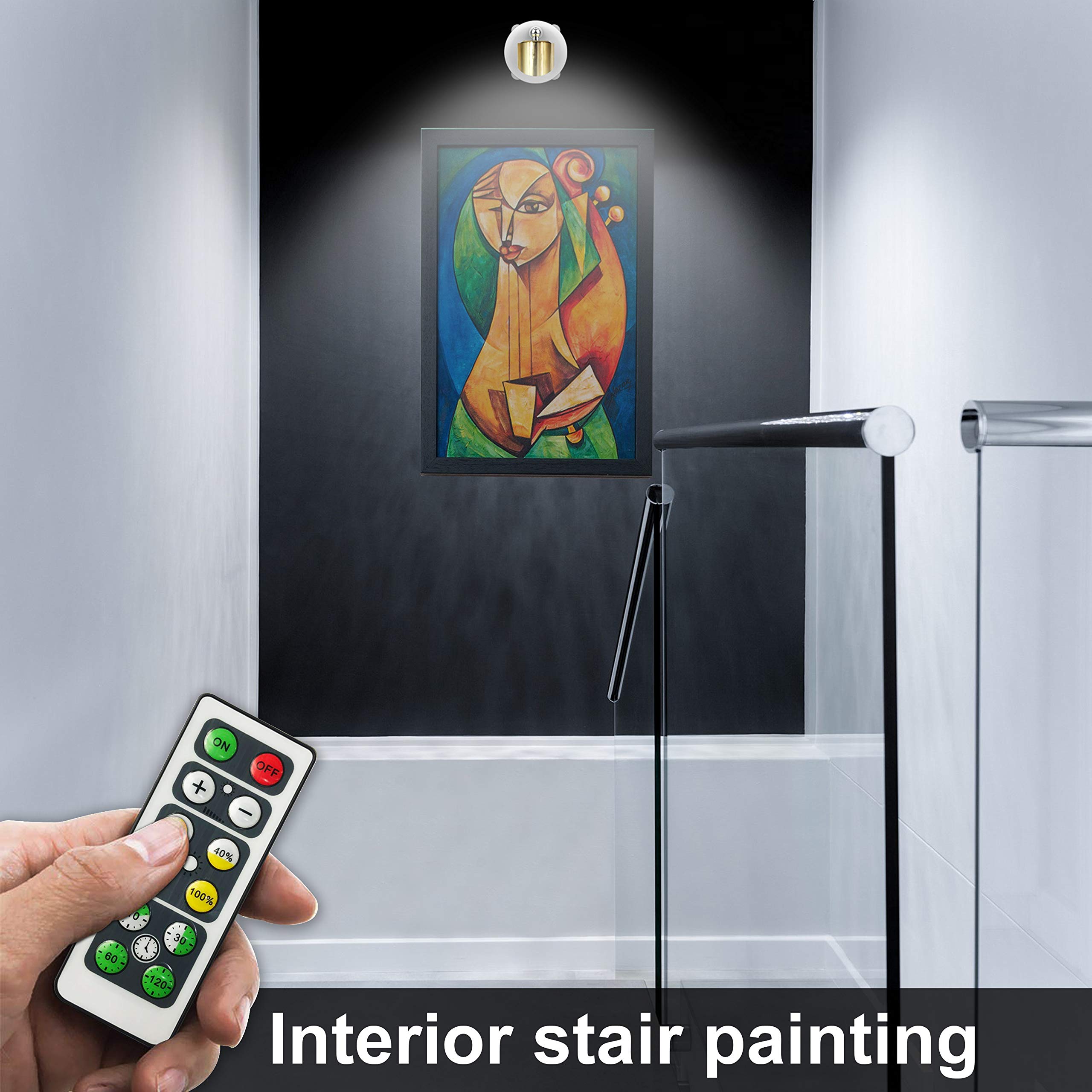 Wireless Spotlight, Battery Operated Accent Lights Art Lights for