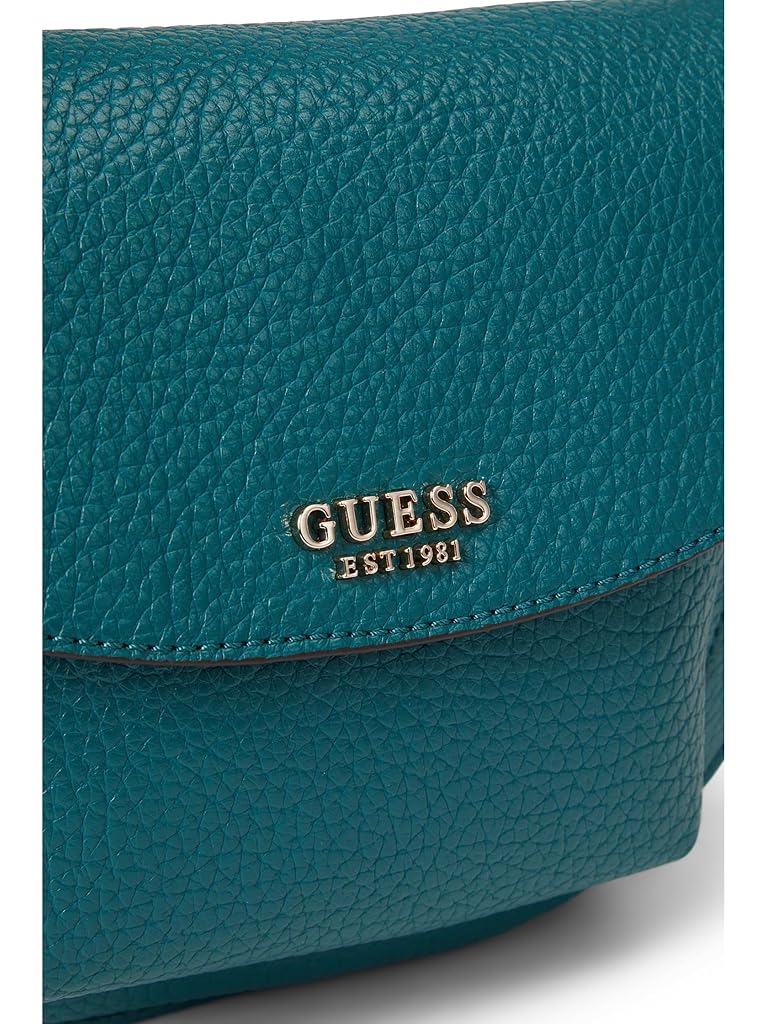 Blue GUESS Marsha Flap Shoulder Bag