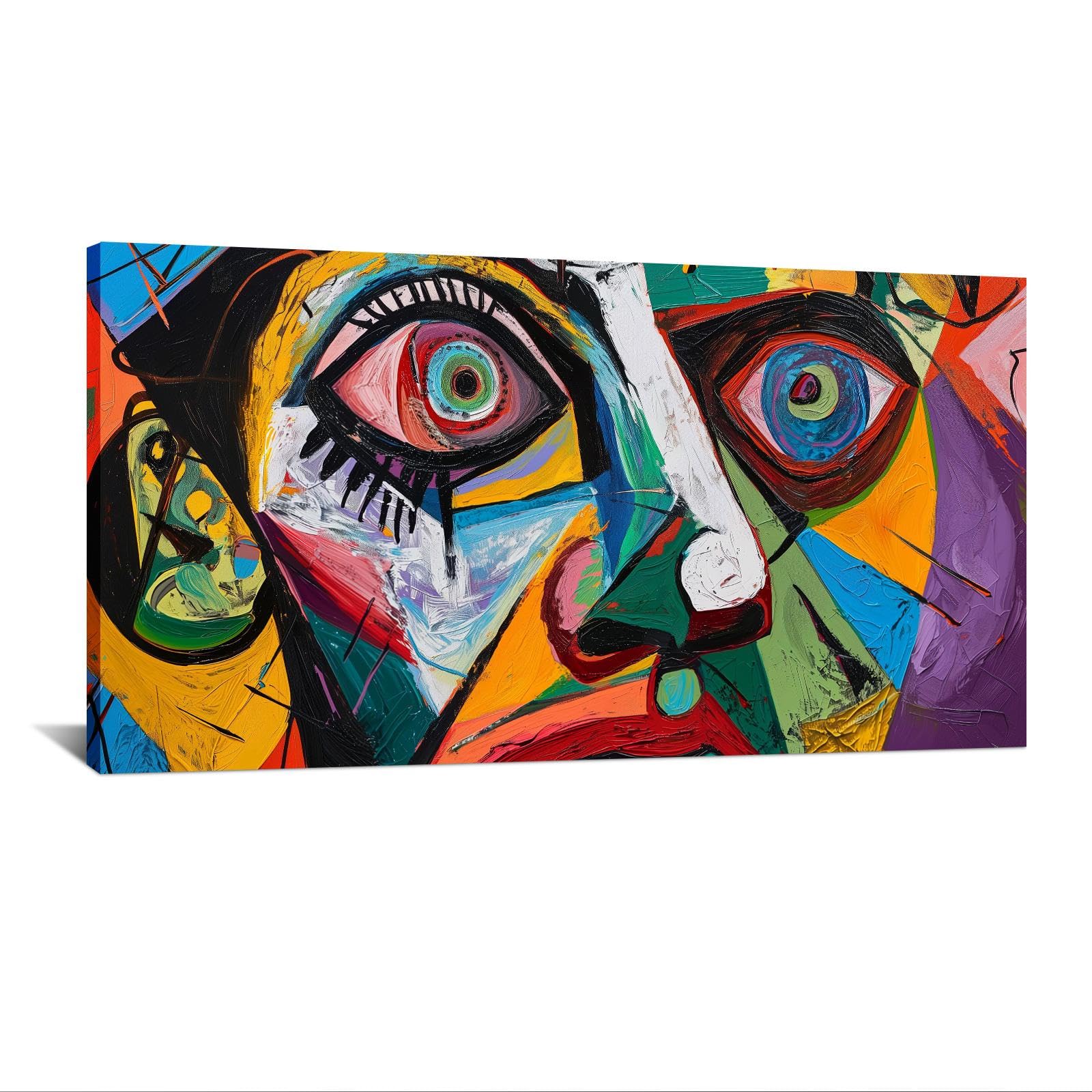 HNKDKJ Framed Picasso Wall Art Room Decor Original Design Colorful
