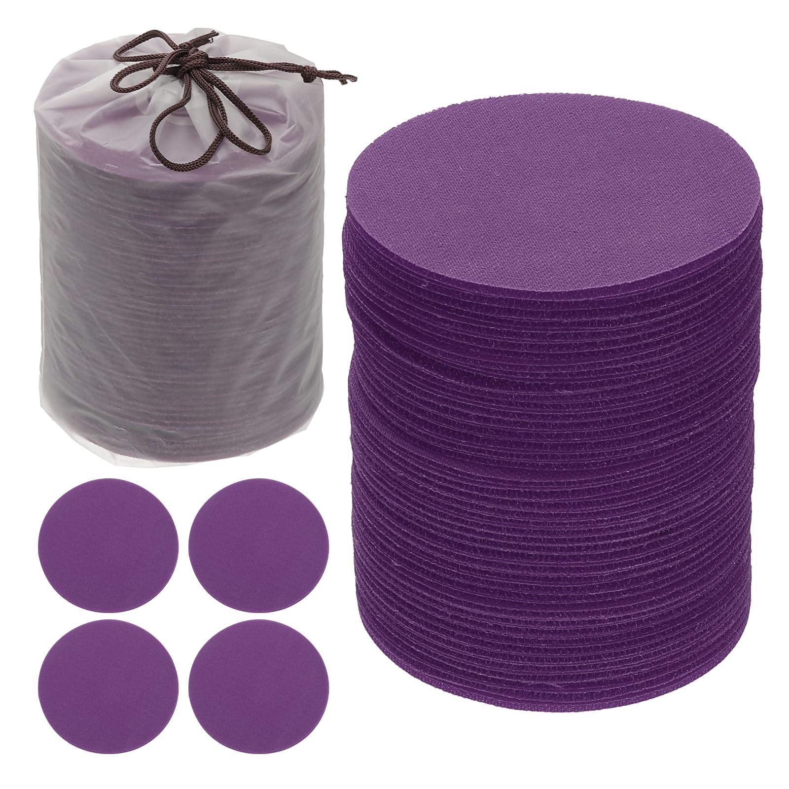 YOKIVE 4 Inch Carpet Spot Markers, 85Pcs Circle Floor Dots Markers with Bag Carpet Spots for Decoration Teacher Supplies, Purple