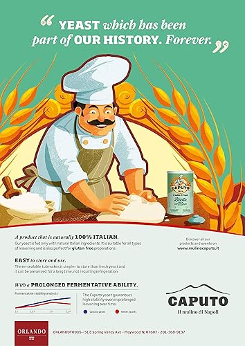 Miniatura 6 de Antimo Caputo Lievito Active Dry Yeast 3.5 Ounce Can - Made in Italy - Perfect with 00 Flour