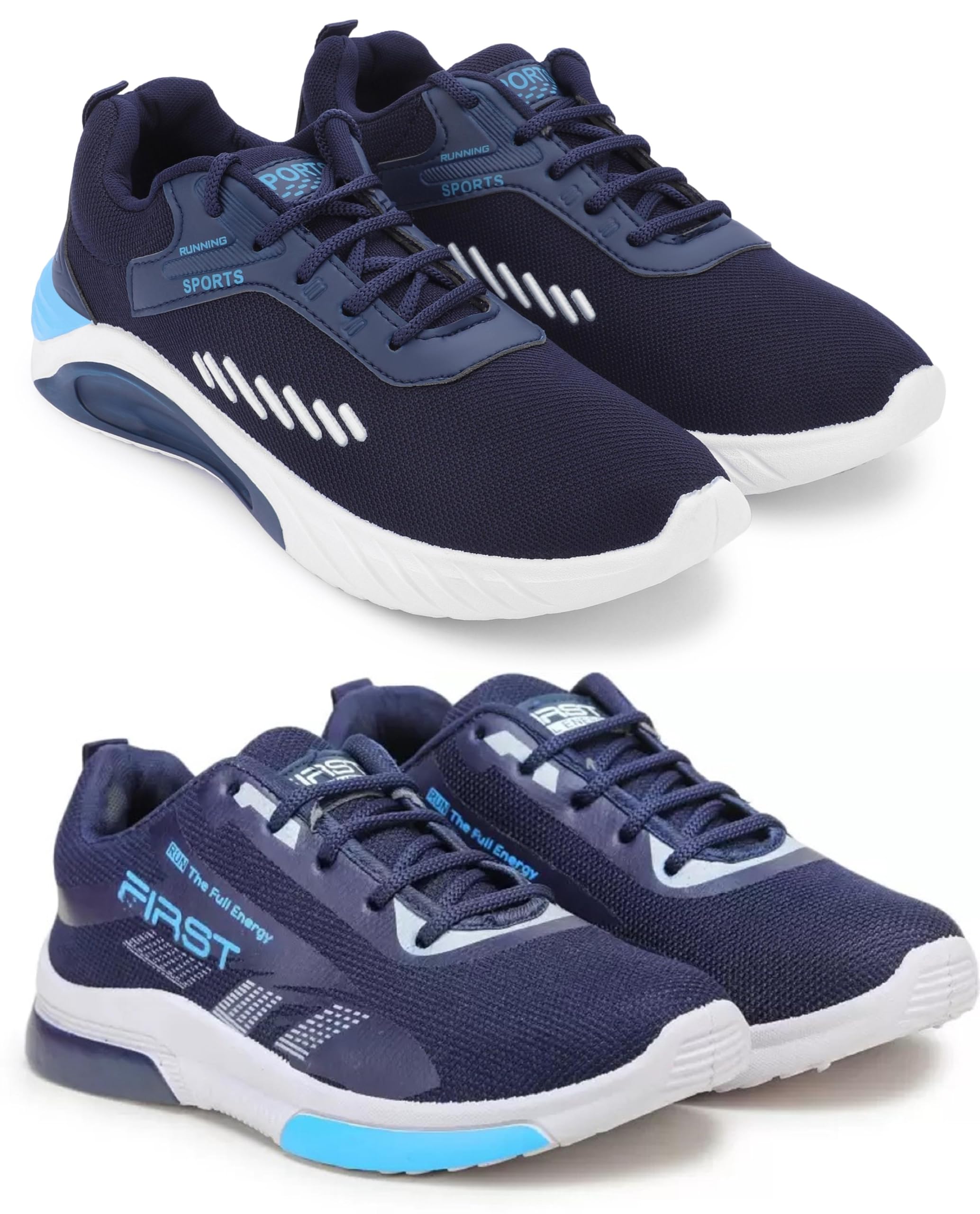 Exclusive Range of Sports Running Shoes for Men with Soft Comfort (Pack of 2) Multi-image-43