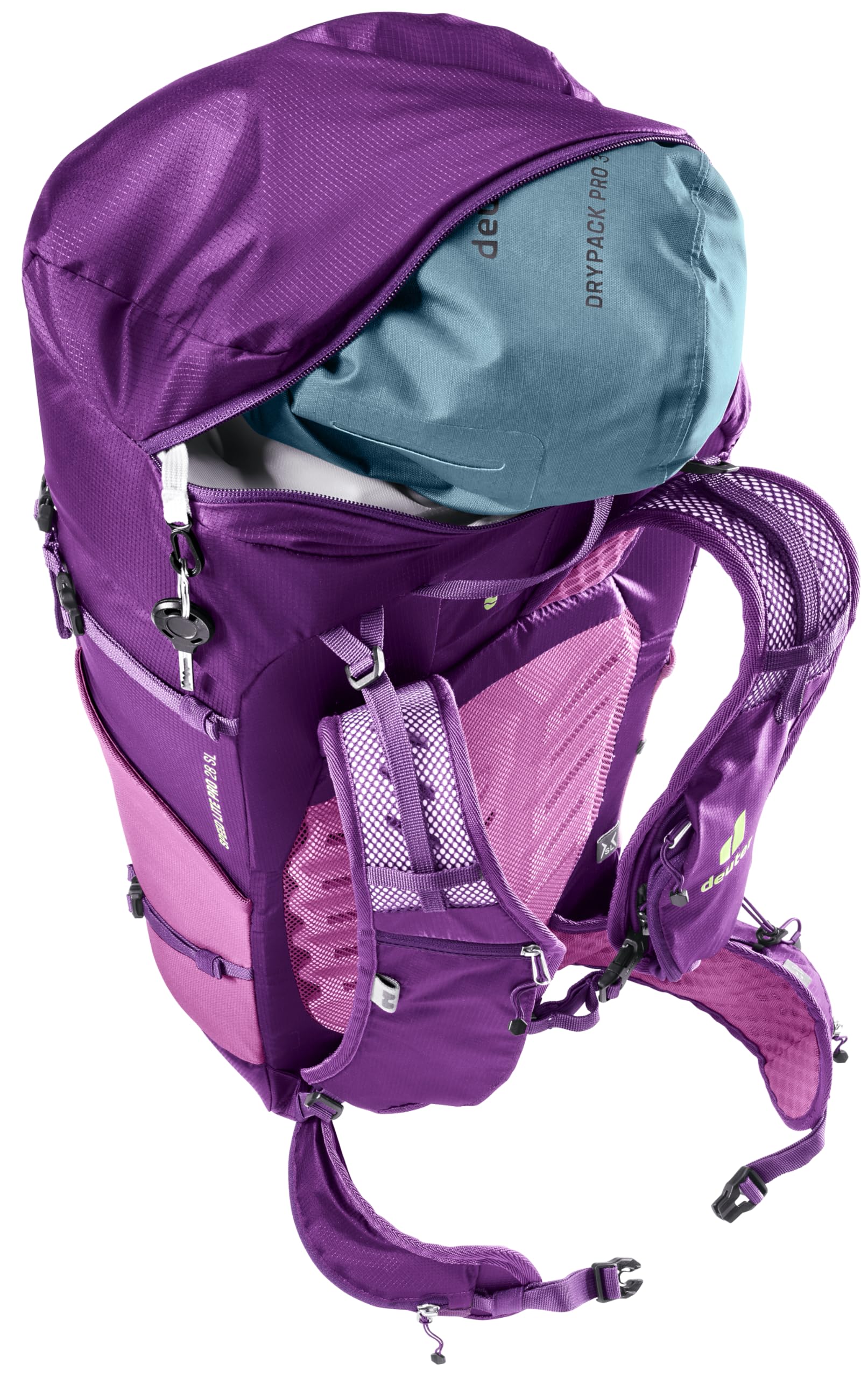 Deuter Speed Lite Pro 28 Sl Damski plecak trekkingowy (1 sztuk), Lotus-mystic, 28 L, Minimalistyczny