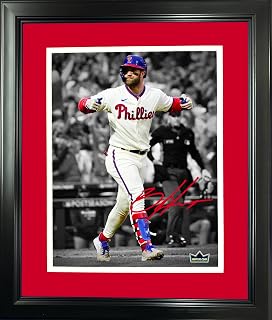 Framed Bryce Harper Philadelphia Phillies Facsimile Laser Engraved Signature Auto 11"x14" Baseball Photo HOFSM Holo